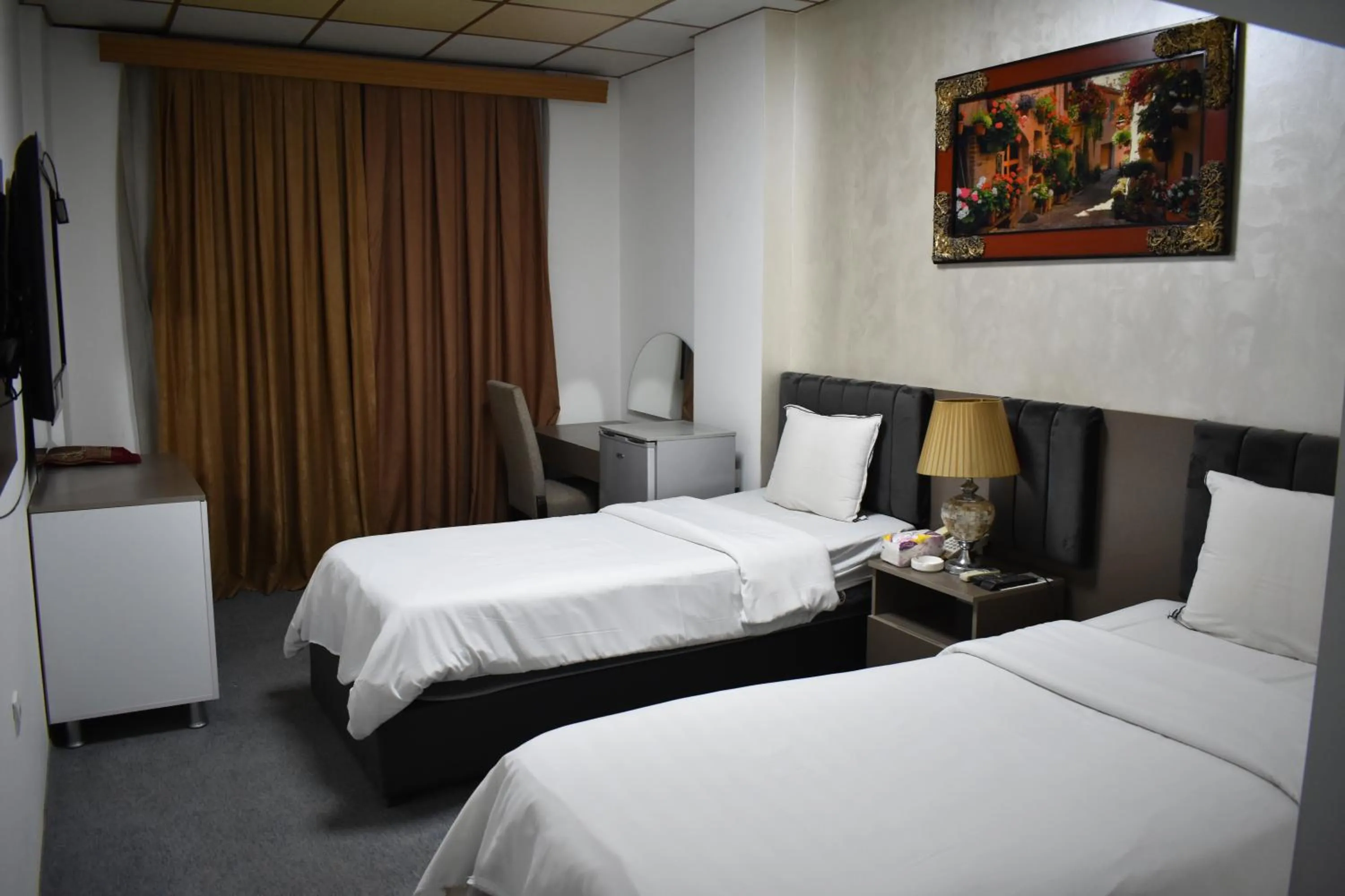 Bed in Hotel Sinaia Palace
