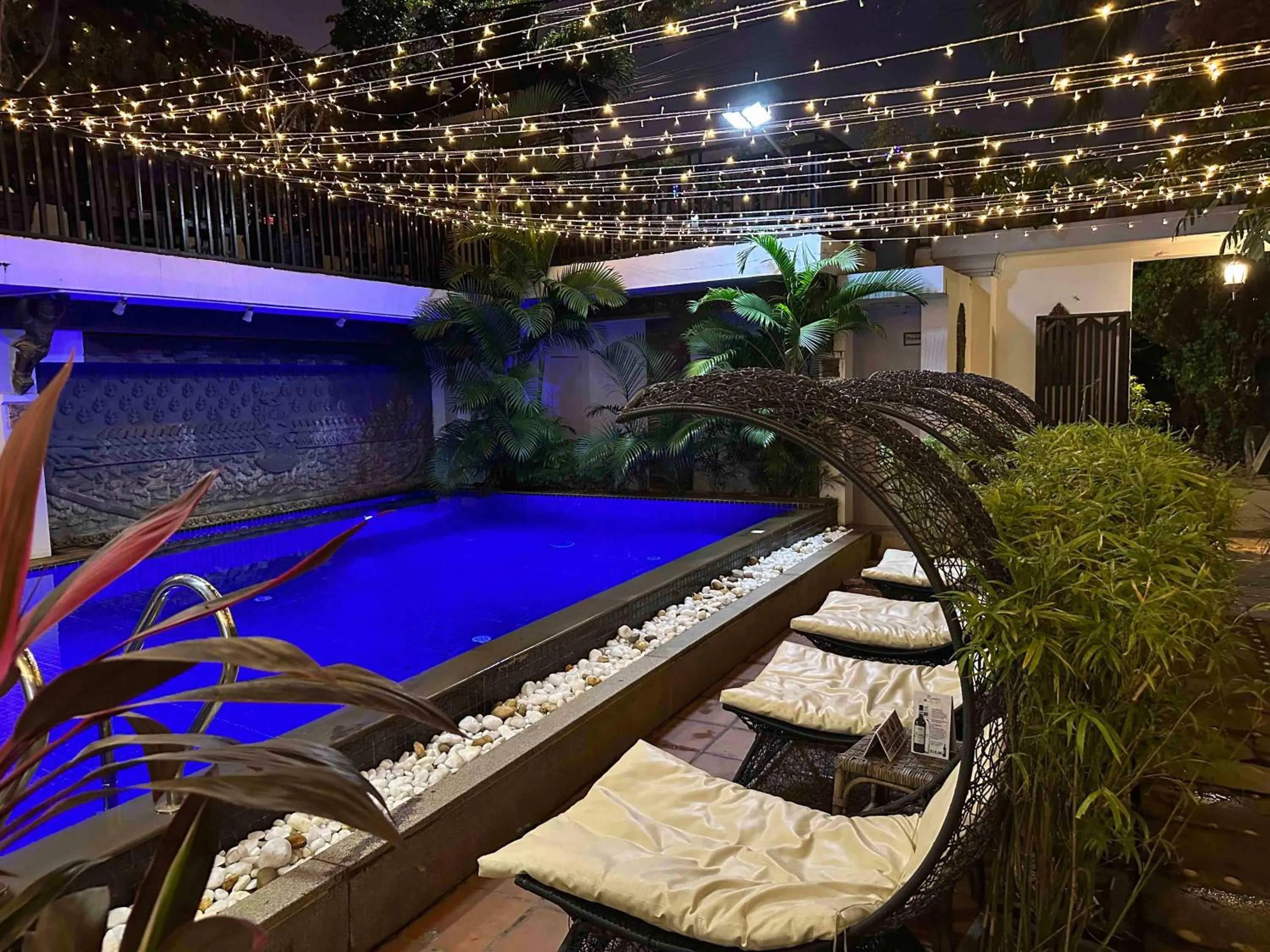 Swimming pool in The Five Senses Boutique Hotel