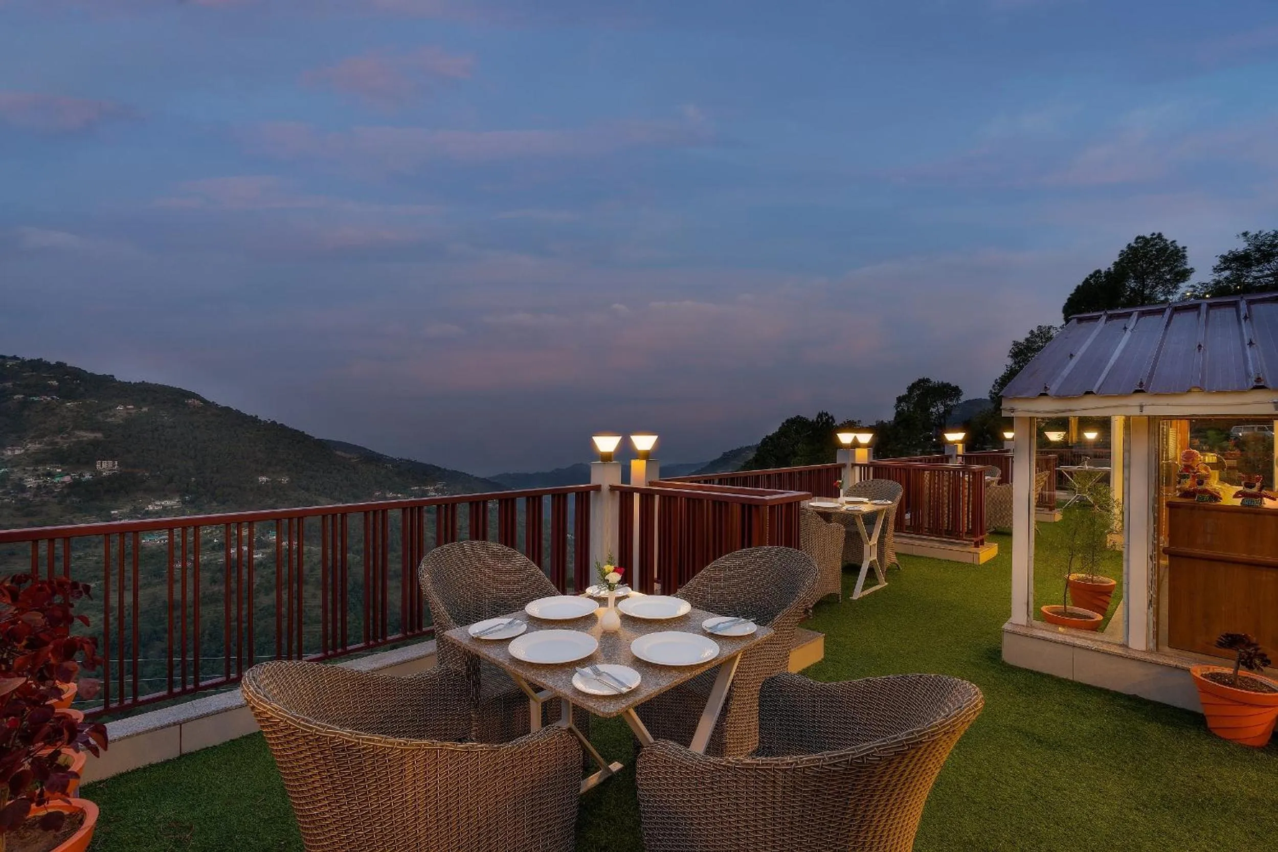 Balcony/Terrace in Hotel The Chabal