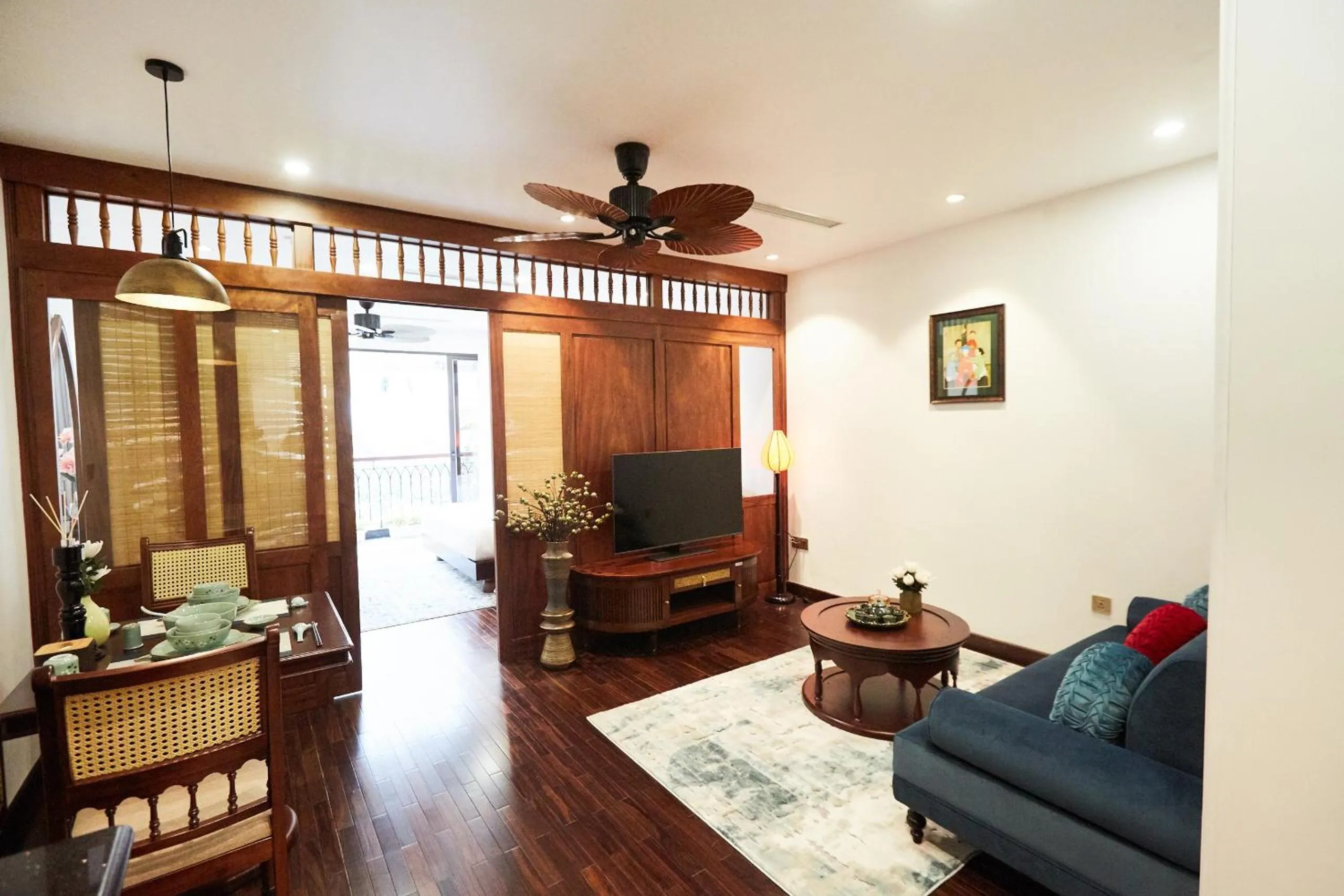 Communal lounge/ TV room in Camellia Residence Hanoi