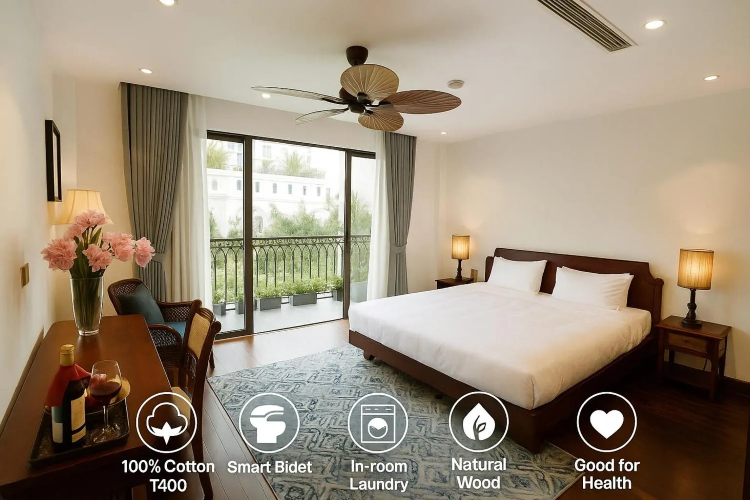 Bed in Camellia Residence Hanoi