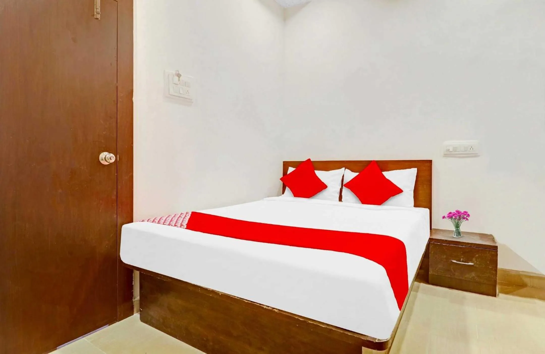 Bedroom, Bed in Hotel O R Square Near LB Nagar Metro Station