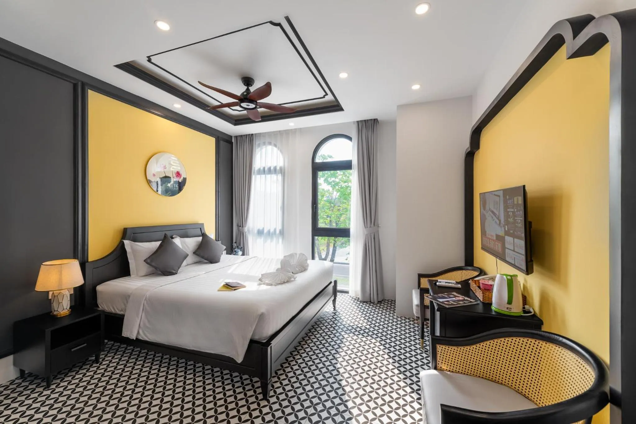 Photo of the whole room, Bed in Le Palmier Phu Quoc Hotel - Free Shuttle To Grand World