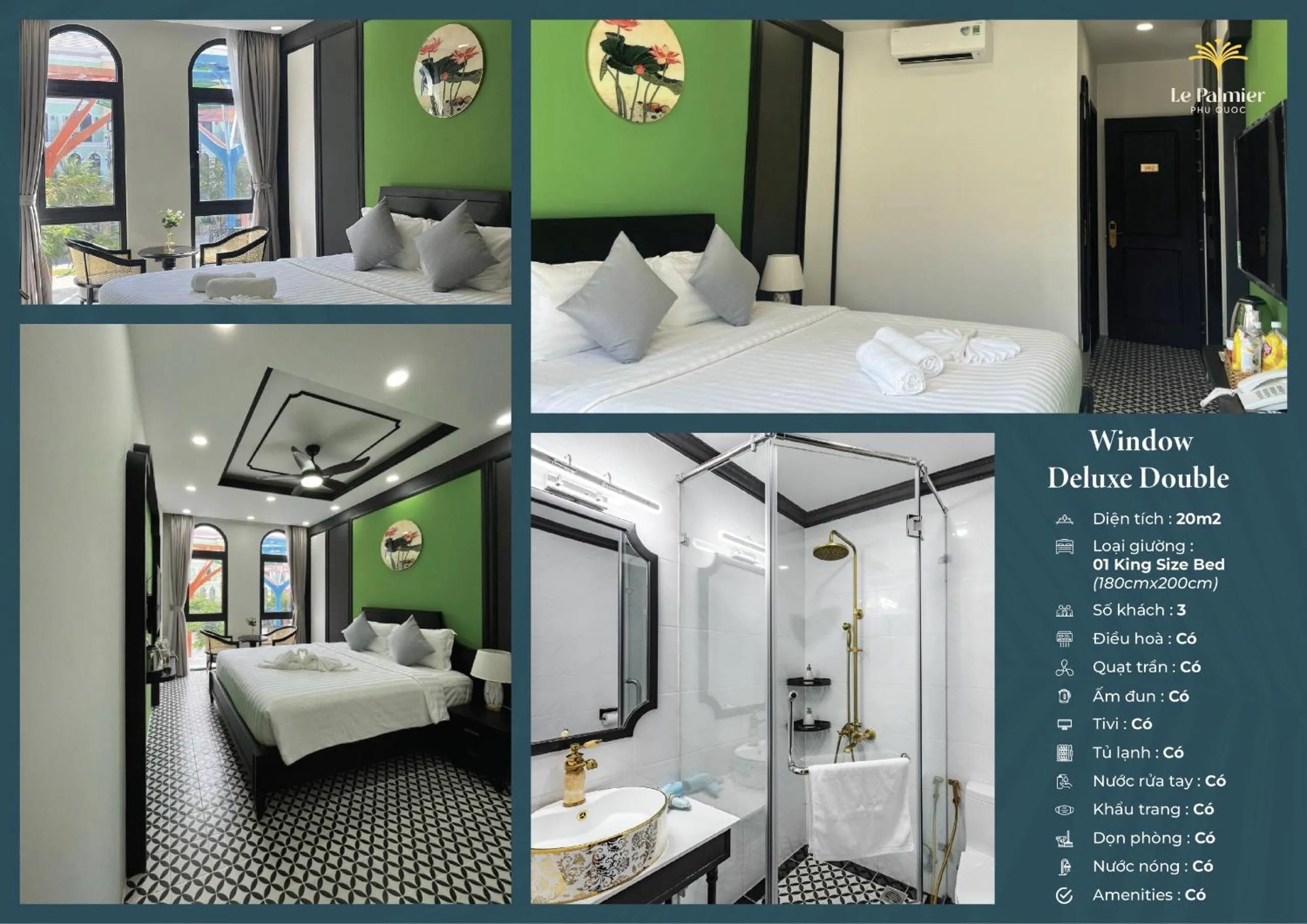 Bed in Le Palmier Phu Quoc Hotel - Free Shuttle To Grand World