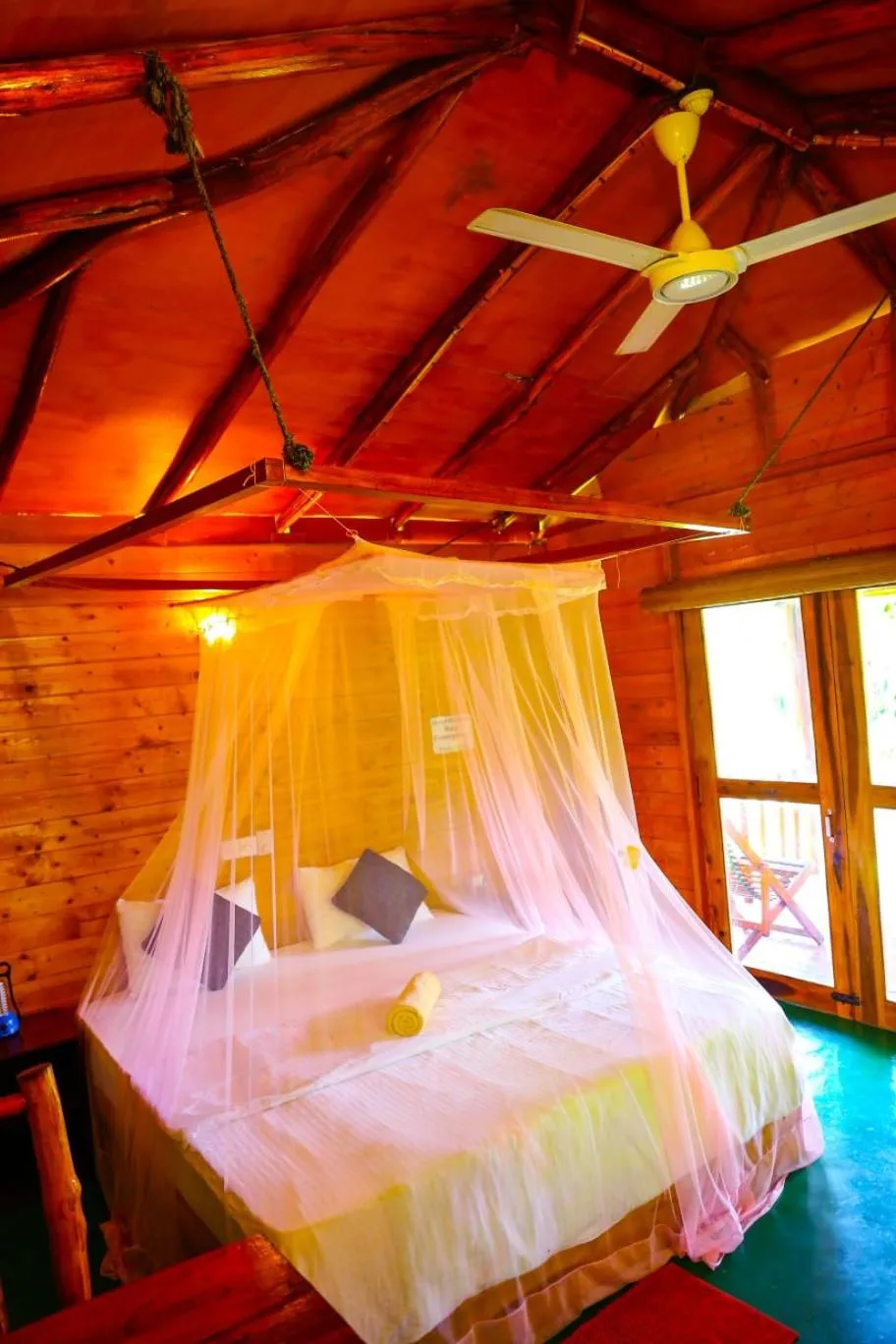 Bed in Ella Bamboo Cabana