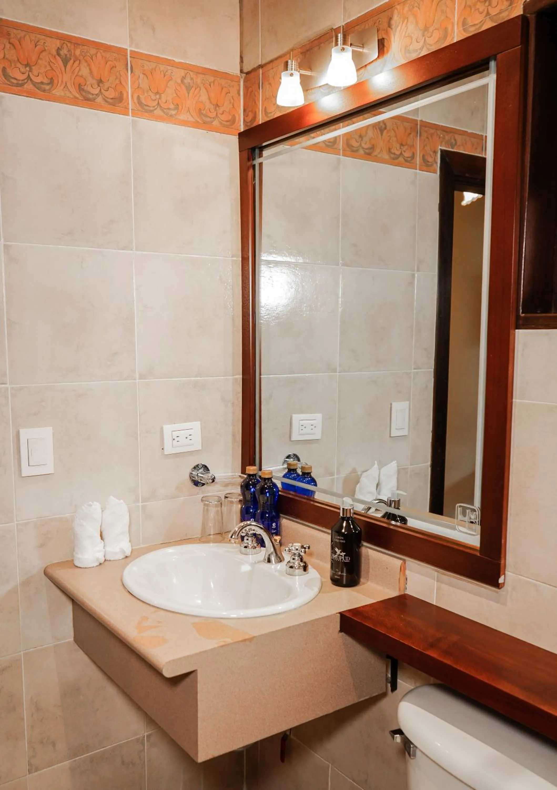 Bathroom in Uzhupud Garden Hotel & Lodge