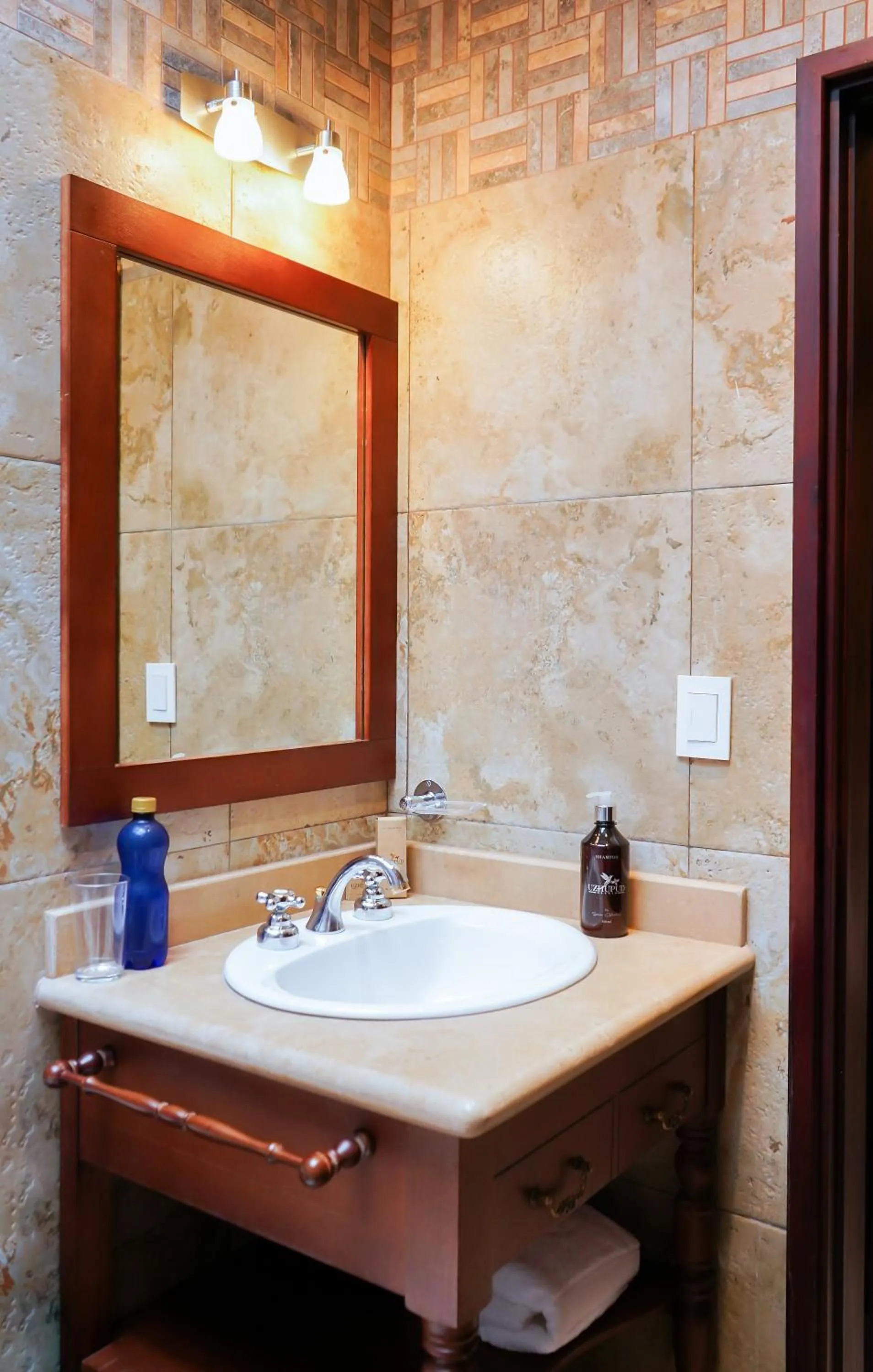 Bathroom in Uzhupud Garden Hotel & Lodge