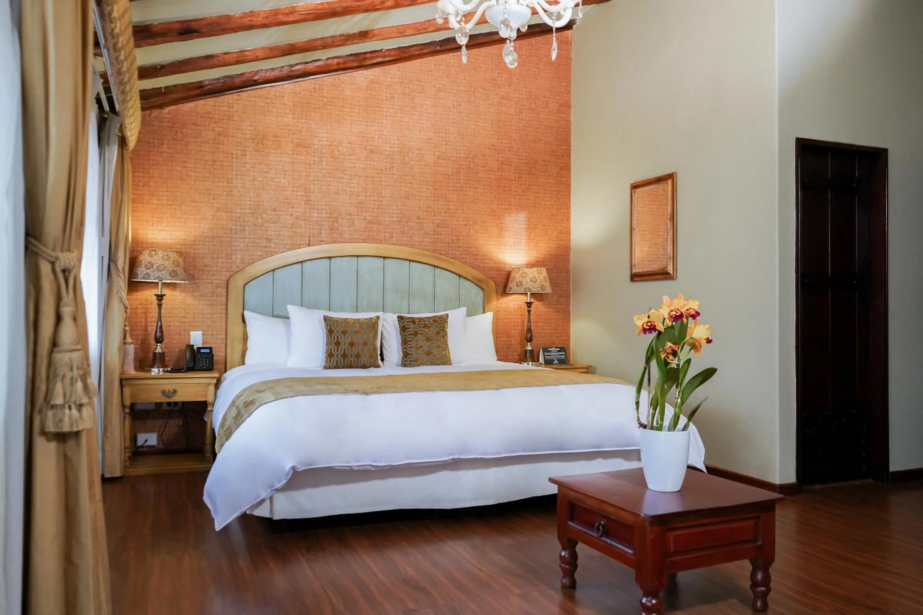 Bed in Uzhupud Garden Hotel & Lodge