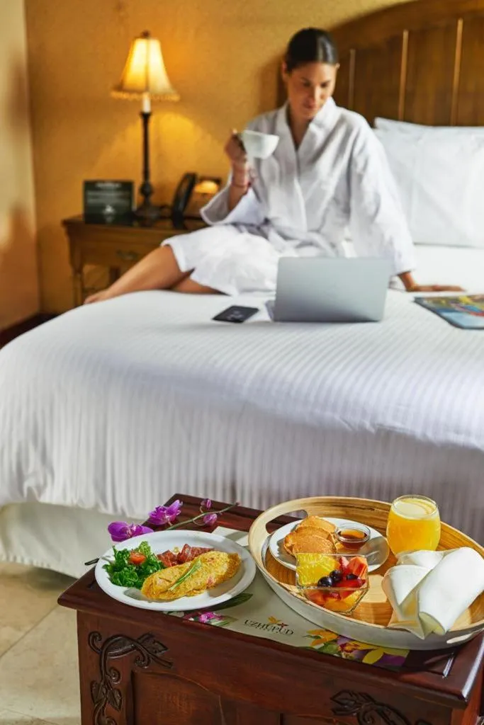 Property building, Bed in Uzhupud Garden Hotel & Lodge