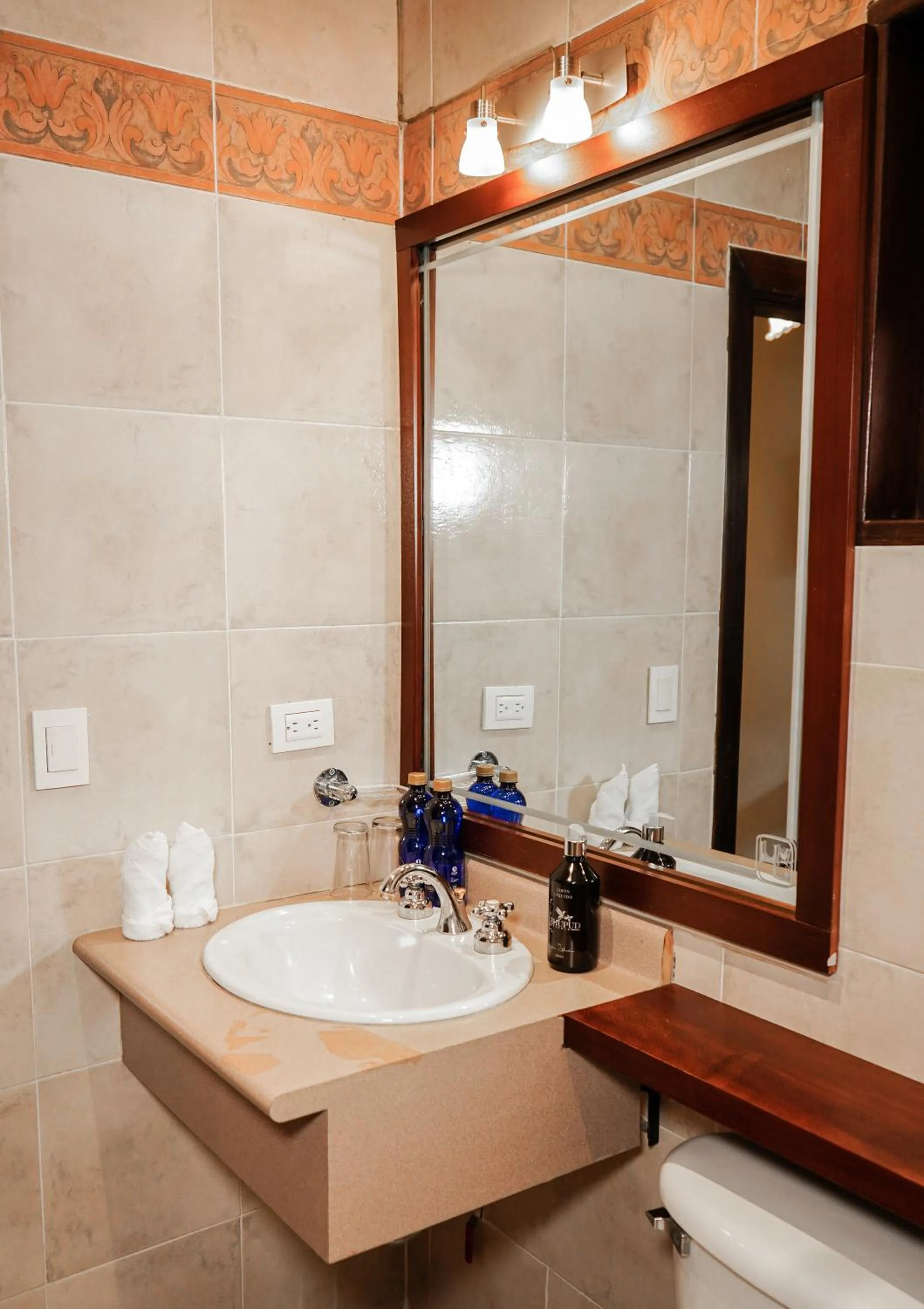 Bathroom in Uzhupud Garden Hotel & Lodge