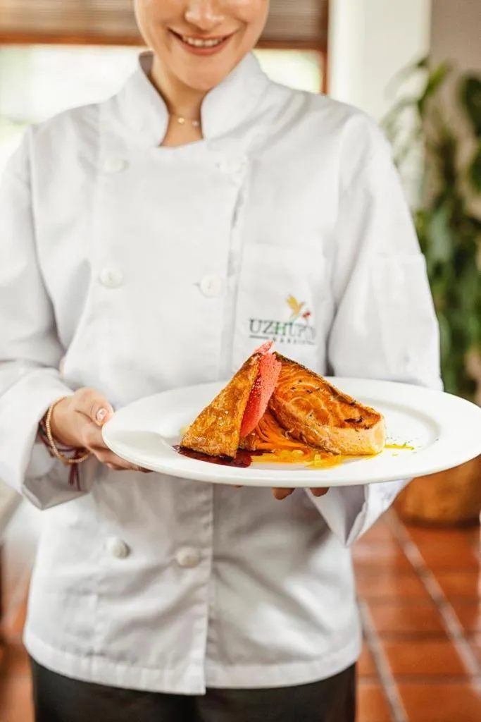 Restaurant/places to eat in Uzhupud Garden Hotel & Lodge