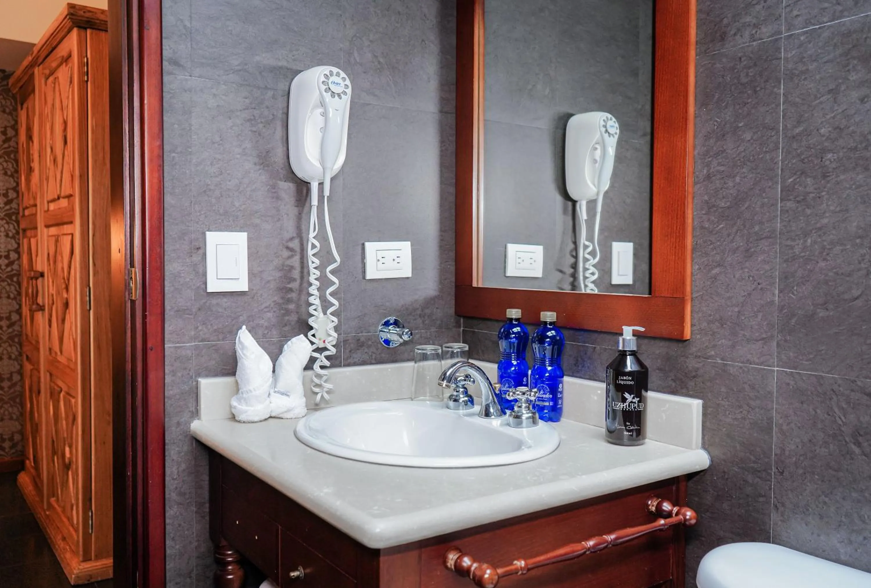 Bathroom in Uzhupud Garden Hotel & Lodge