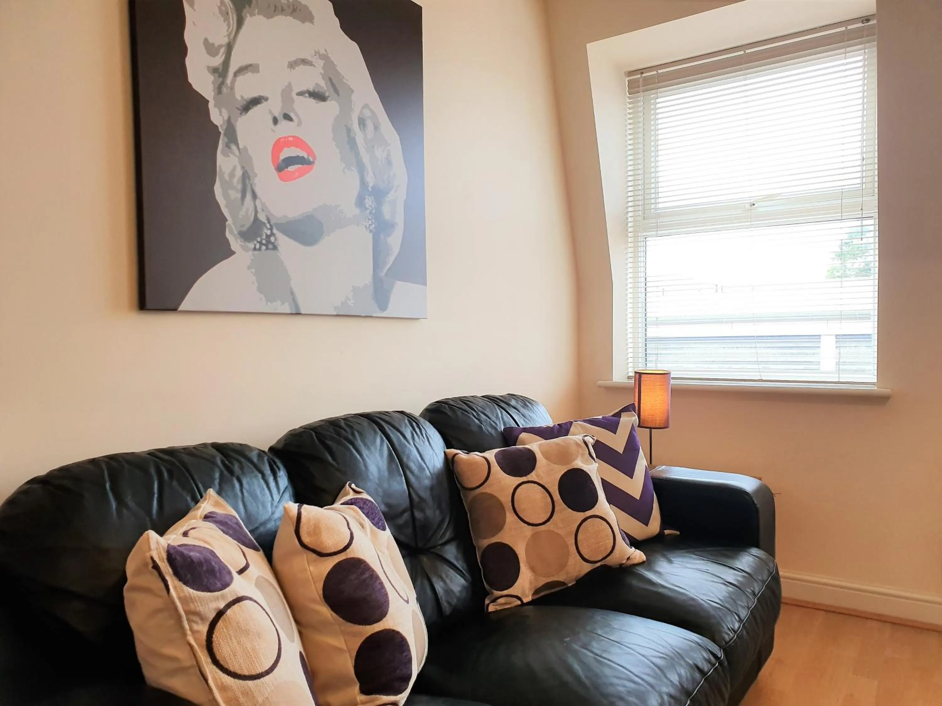 Living room in Old Town Apartments