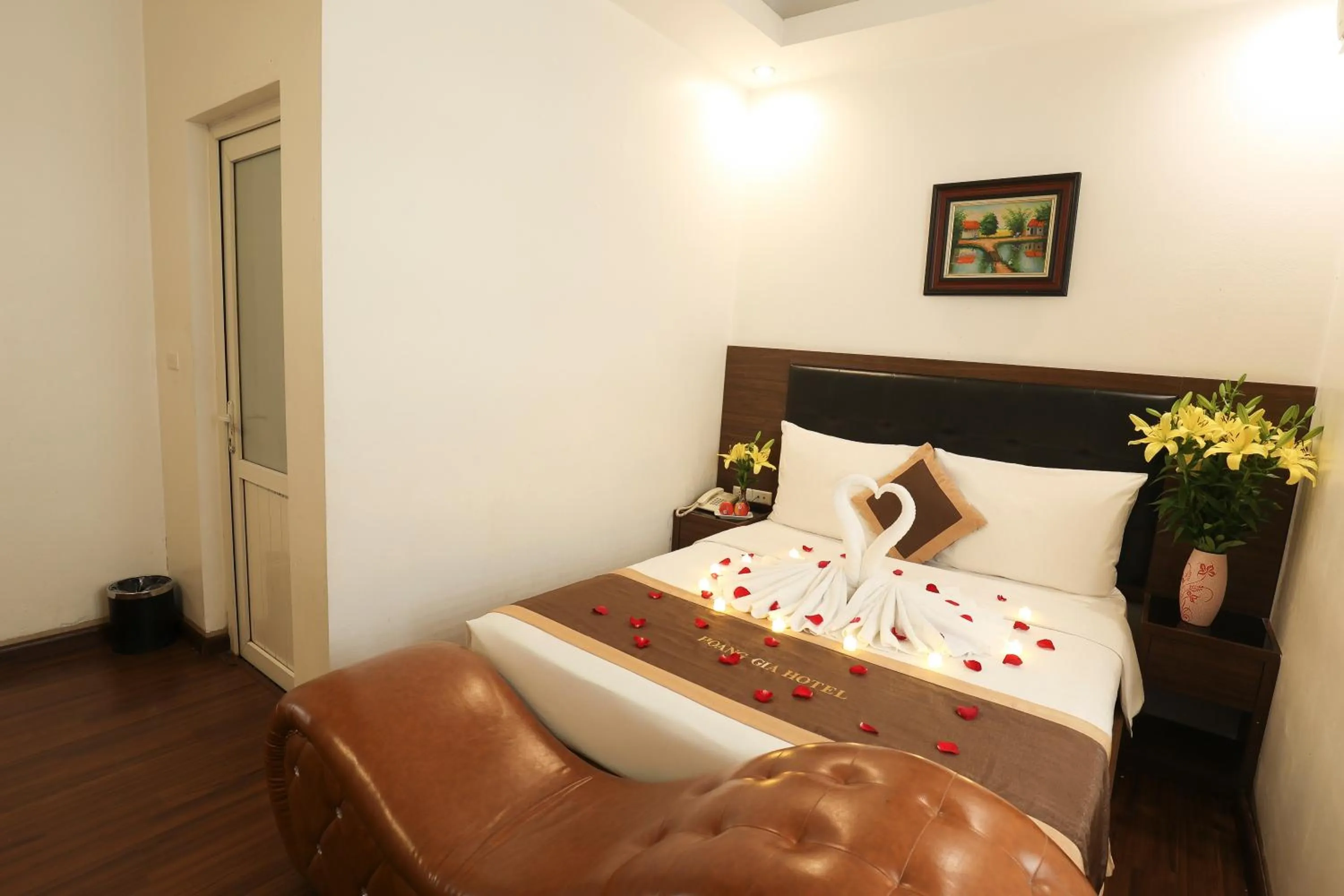 Bed in Hoàng Gia Xa La Boutique Hotel