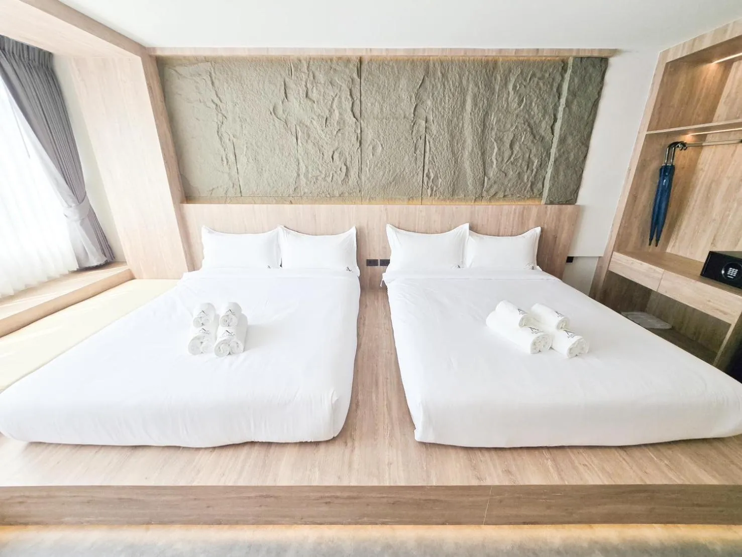 Bed in Ascella Bangkok Hotel