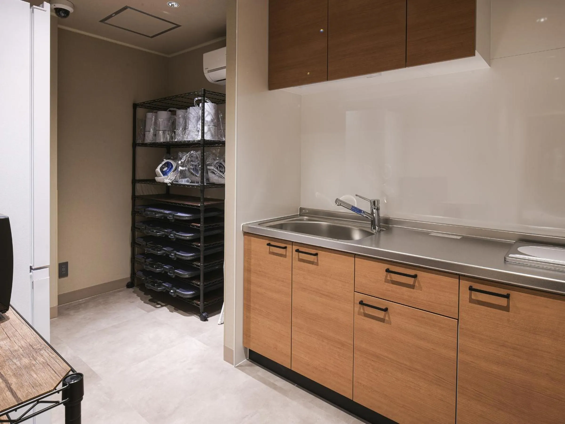 Communal kitchen in Vessel Inn Asakusa Tsukuba Express