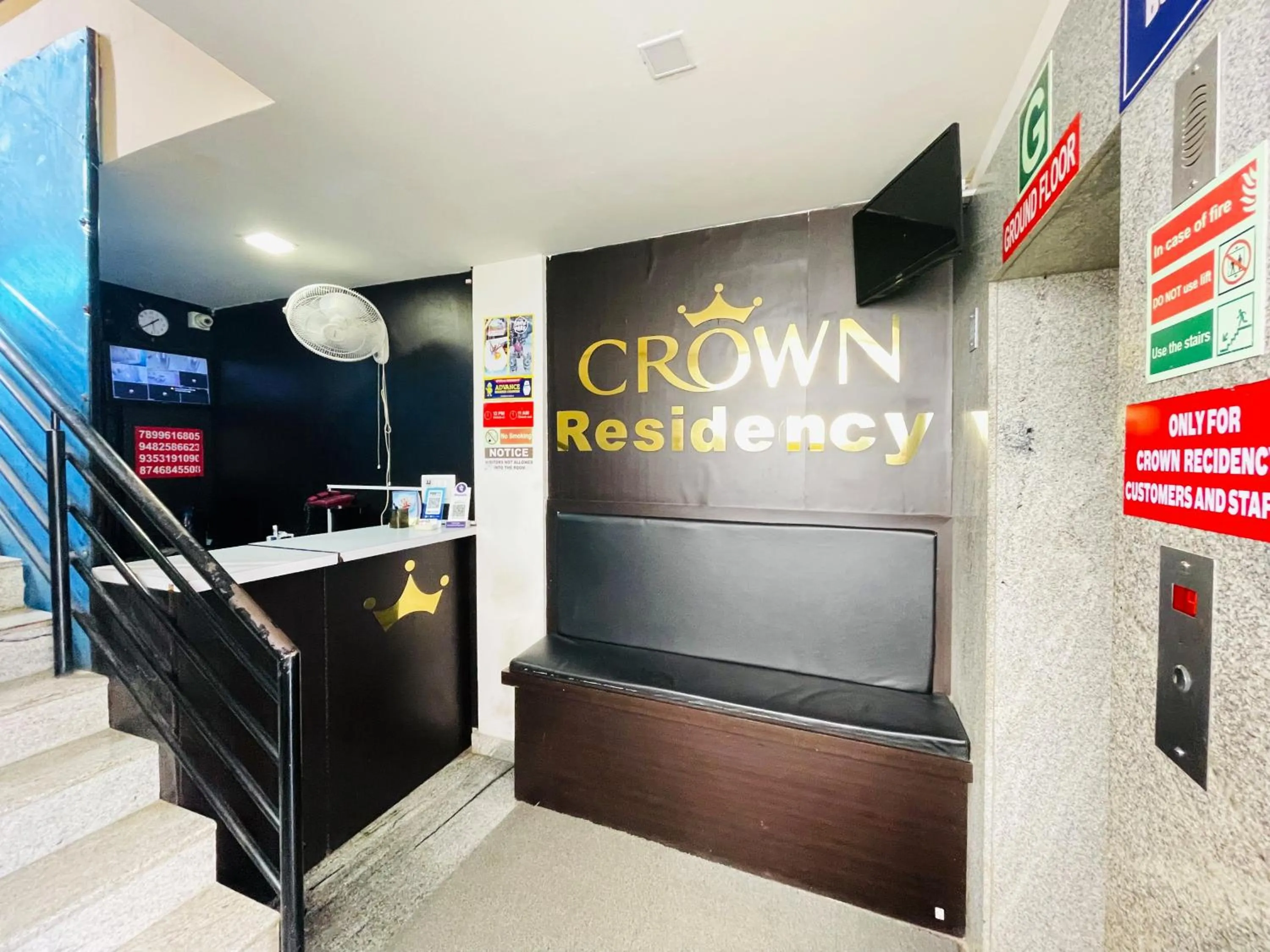 Lobby or reception in Crown Residency