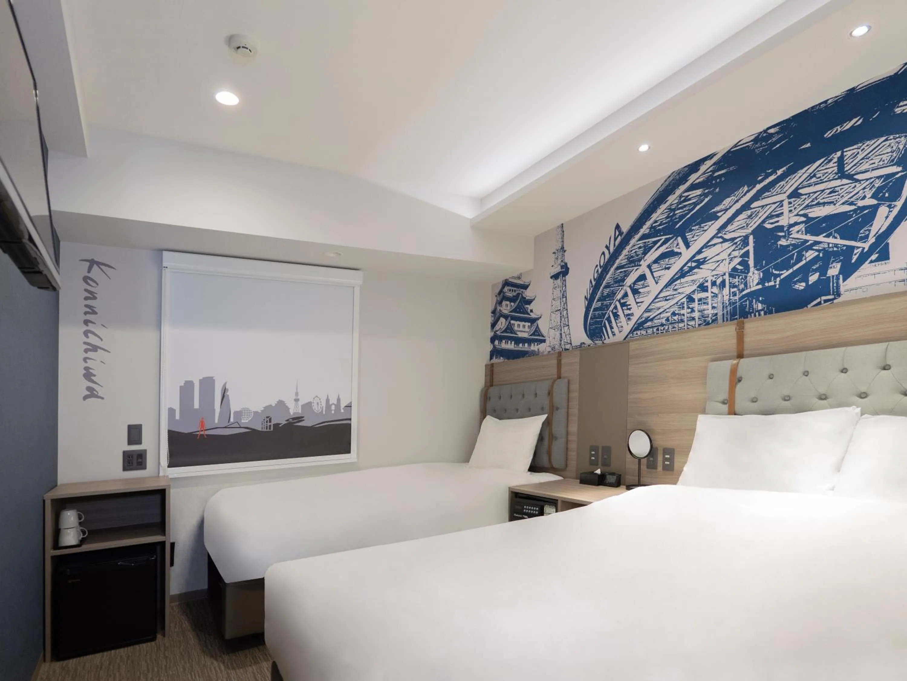 Bed in Travelodge Nagoya Sakae