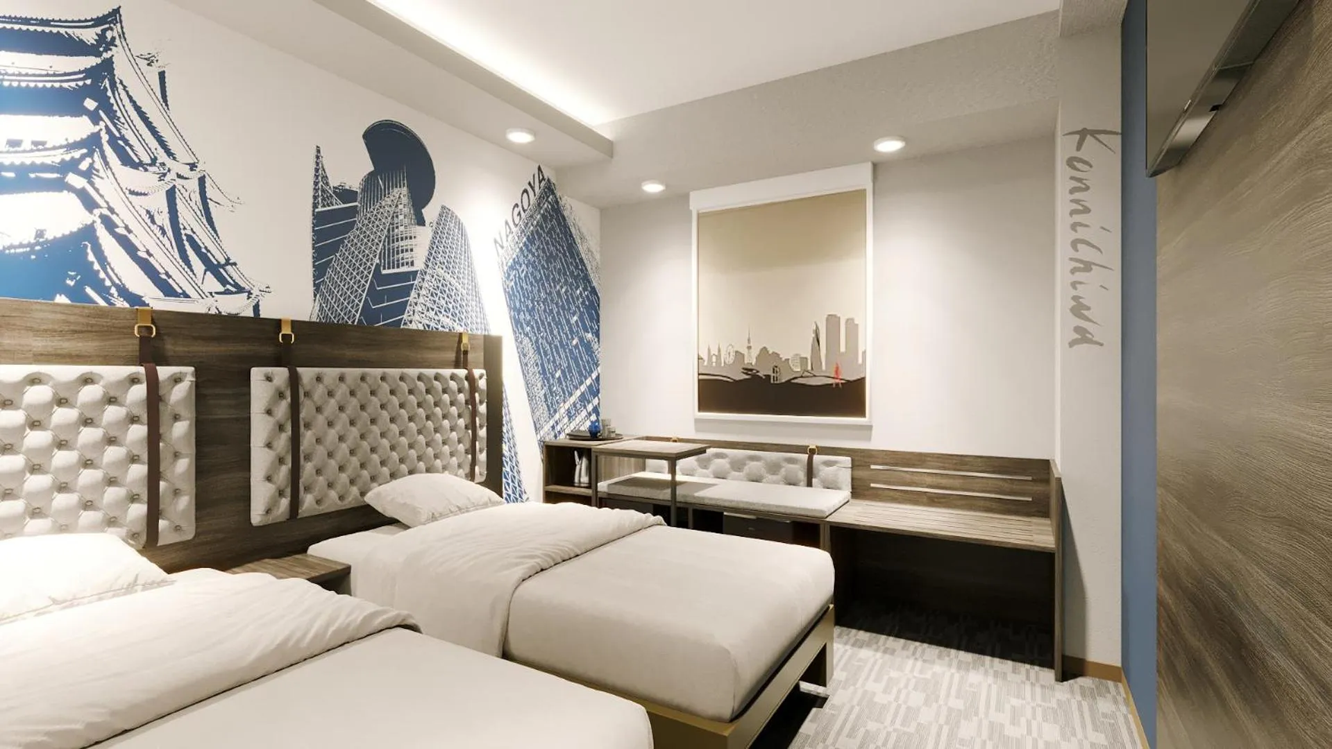 Bedroom, Bed in Travelodge Nagoya Sakae