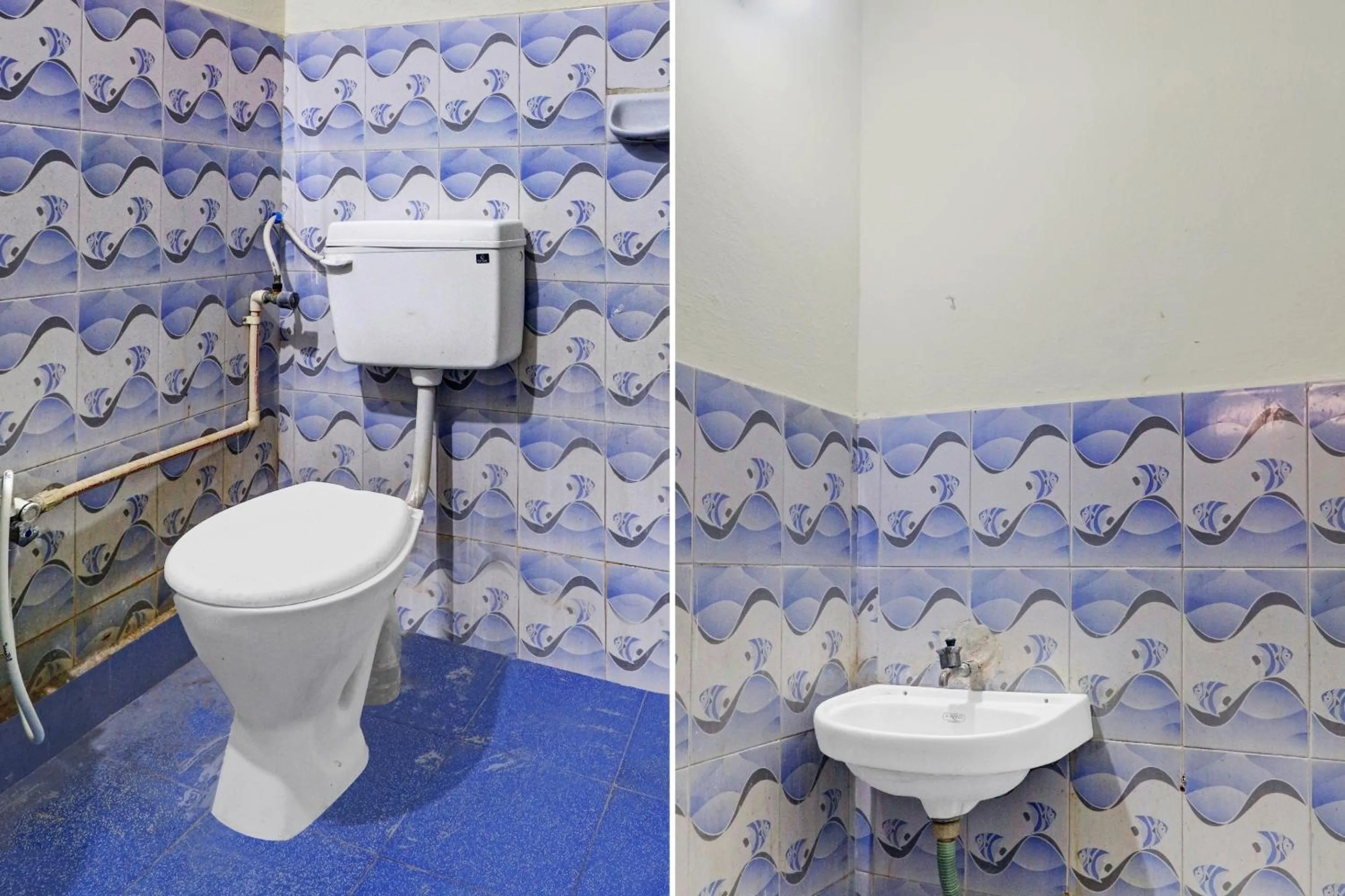 Bathroom in SPOT ON Sri Sai Lohith Lodge Near Secunderabad Railway Station