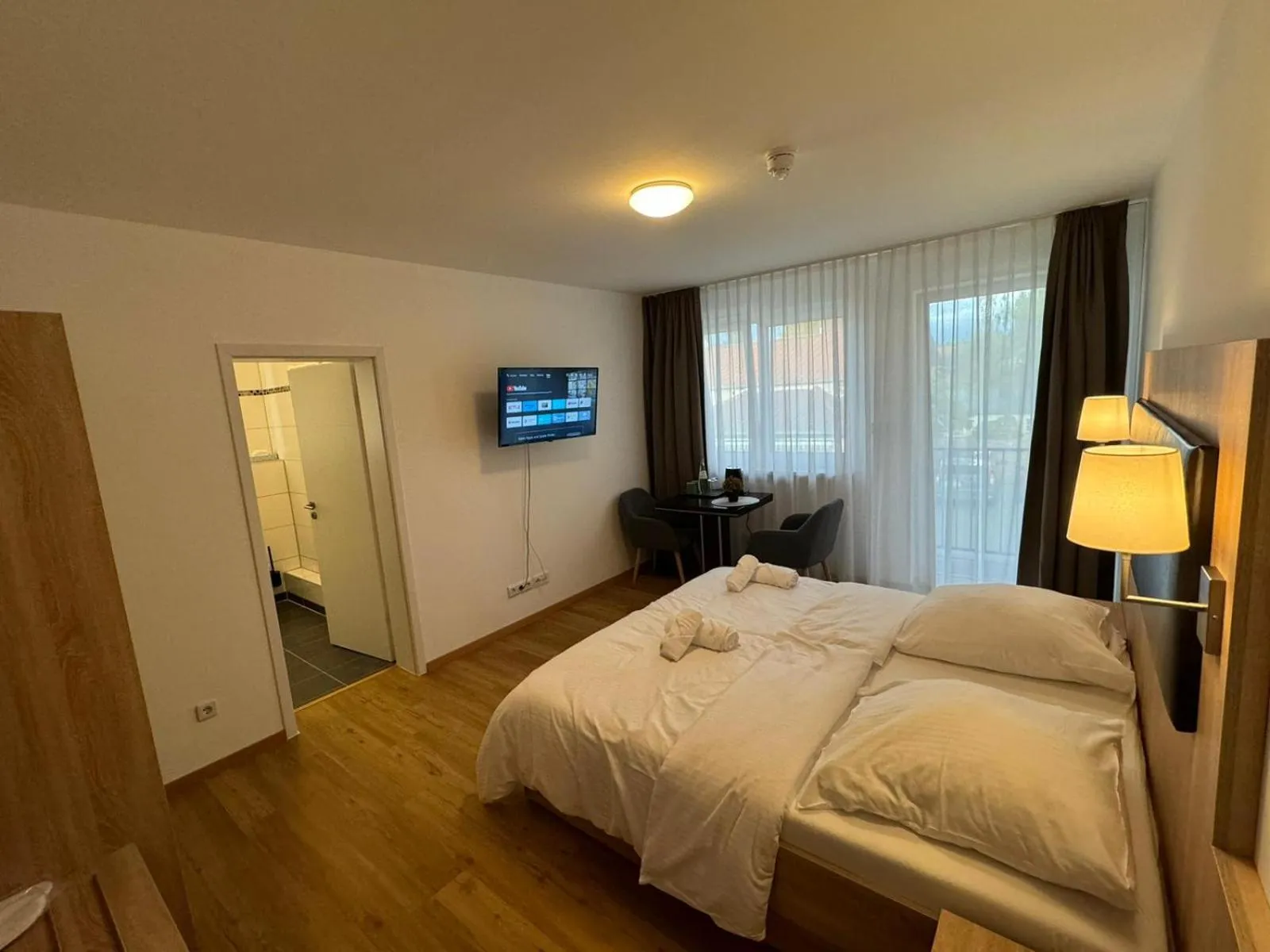 Bedroom, Bed in Motel Zur Dachsbaude