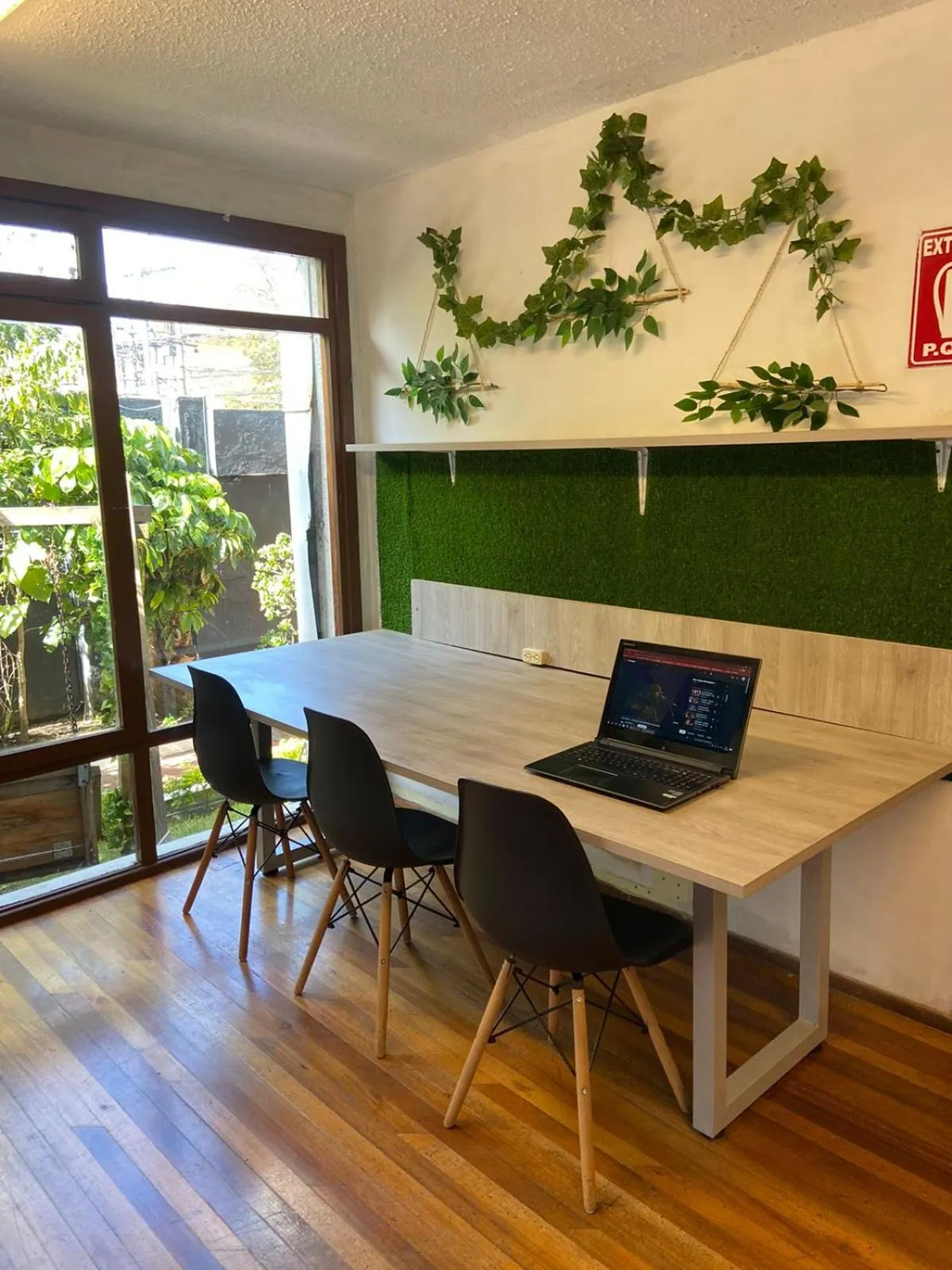 Seating area in Blue house La Floresta