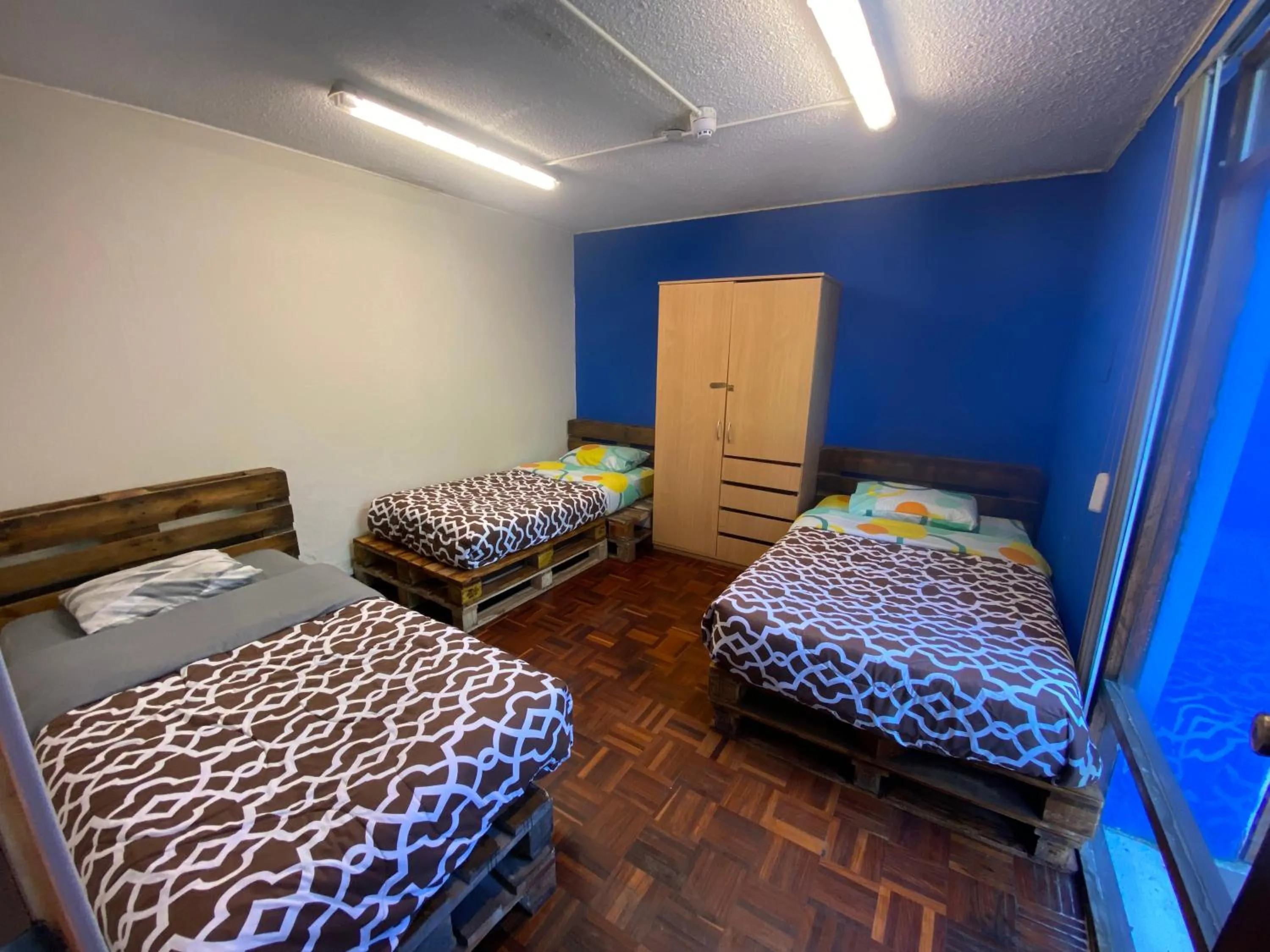 Bedroom, Bed in Blue house La Floresta