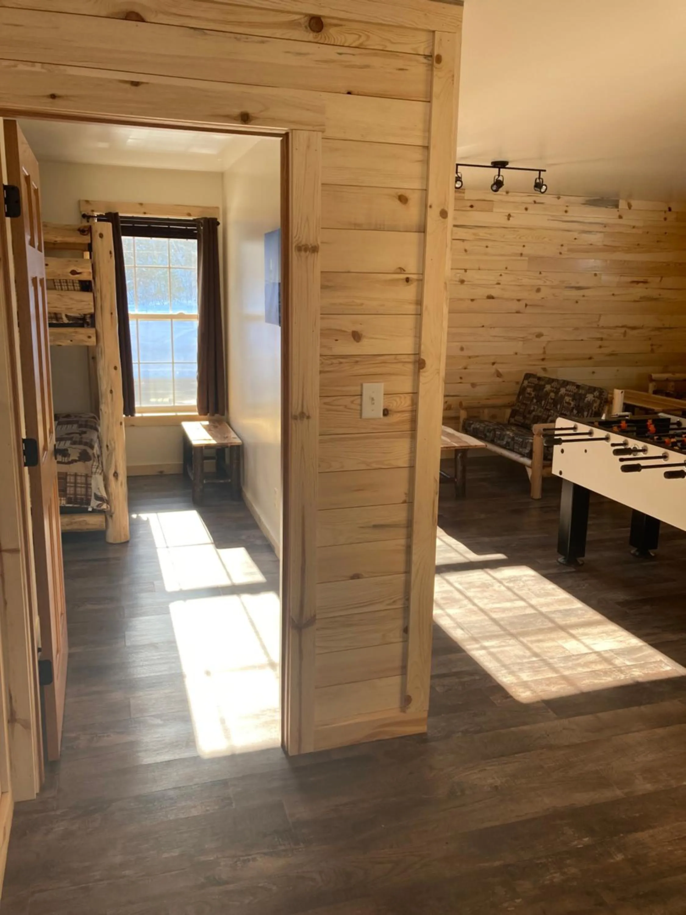 Bed in Keweenaw Waters Resort