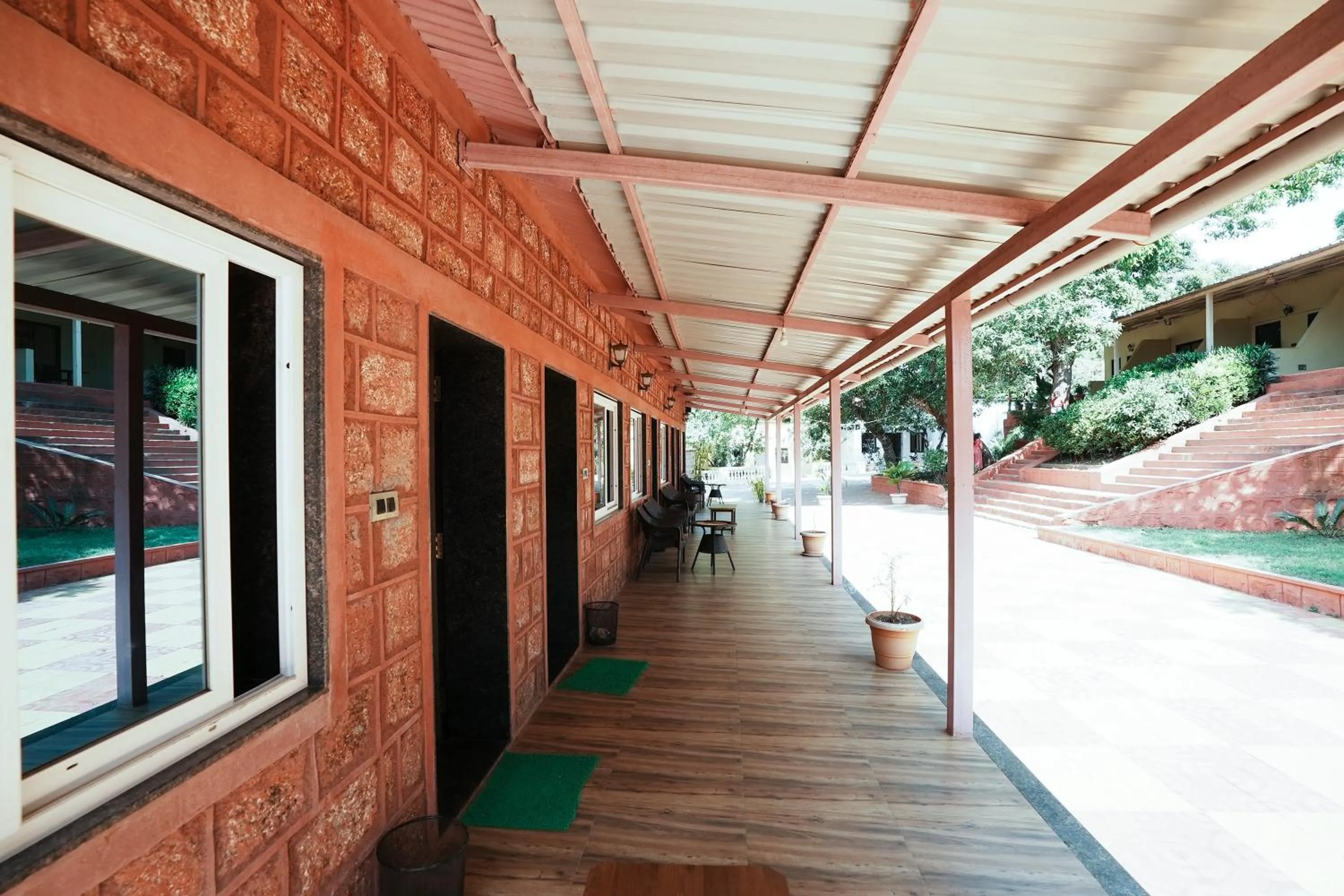 Patio in Dwarka Lawns Cottages