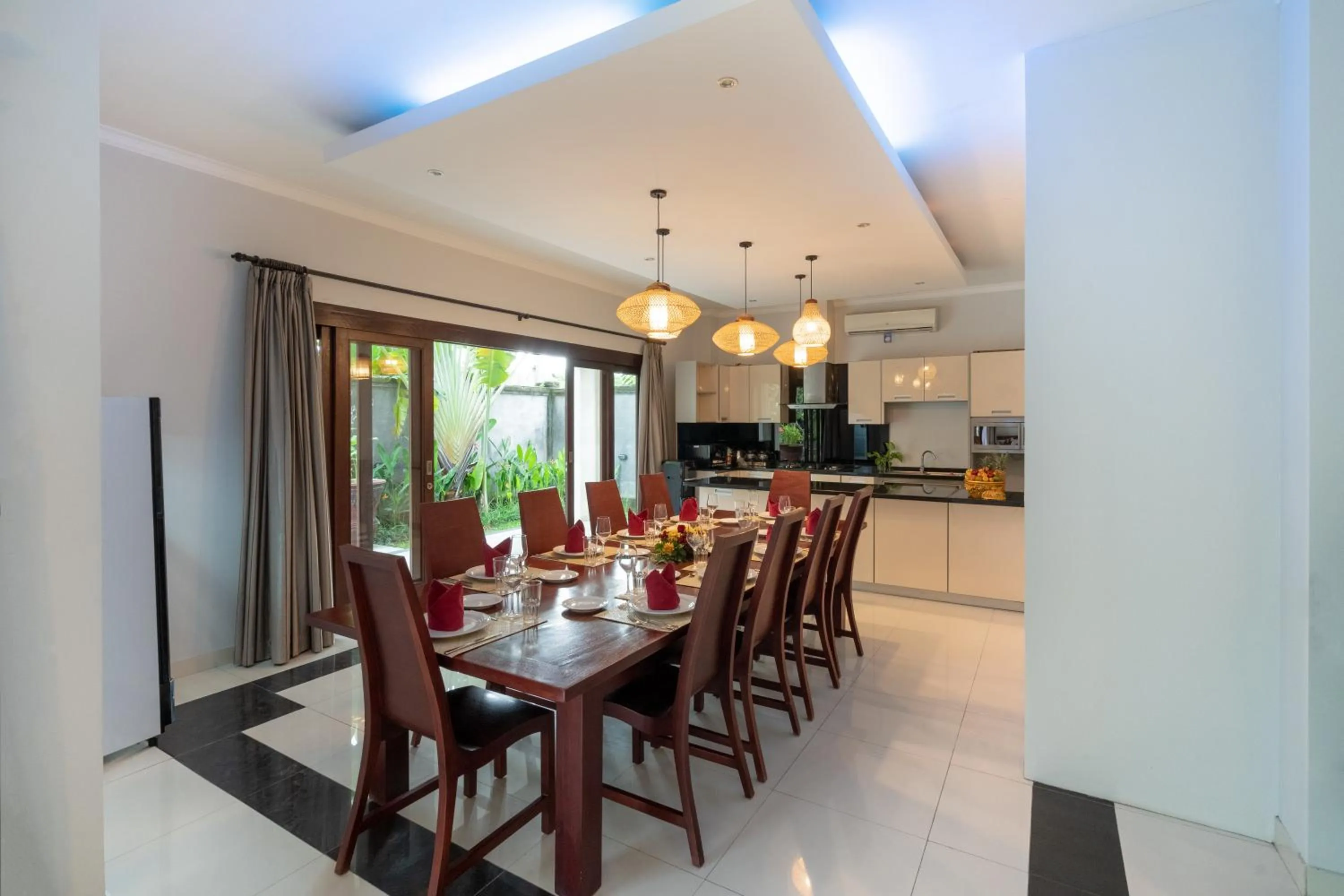 Dining area in Echo Suji Villa