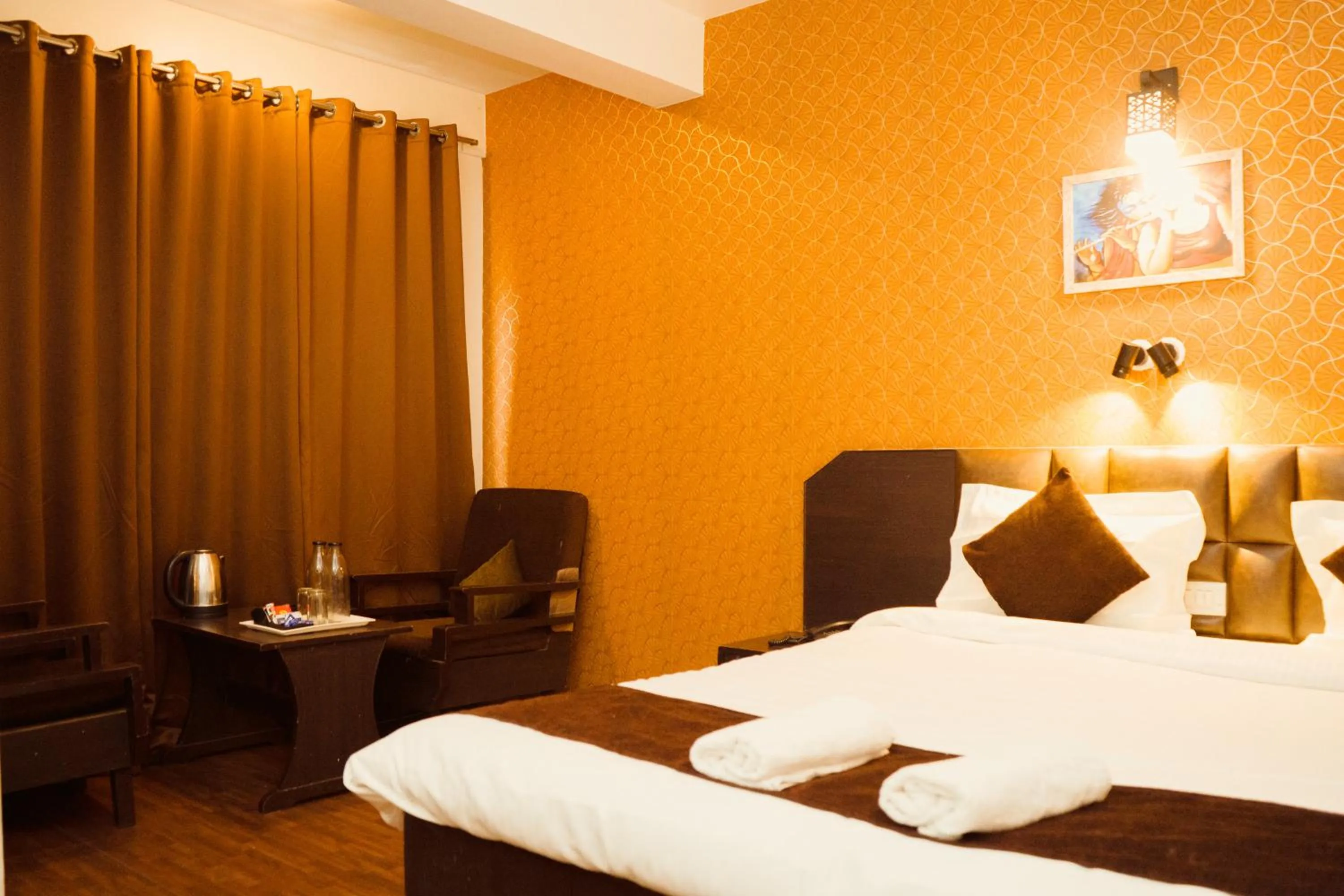 Bedroom, Bed in Hotel Siddhi Vinayak Regency, Mg Marg