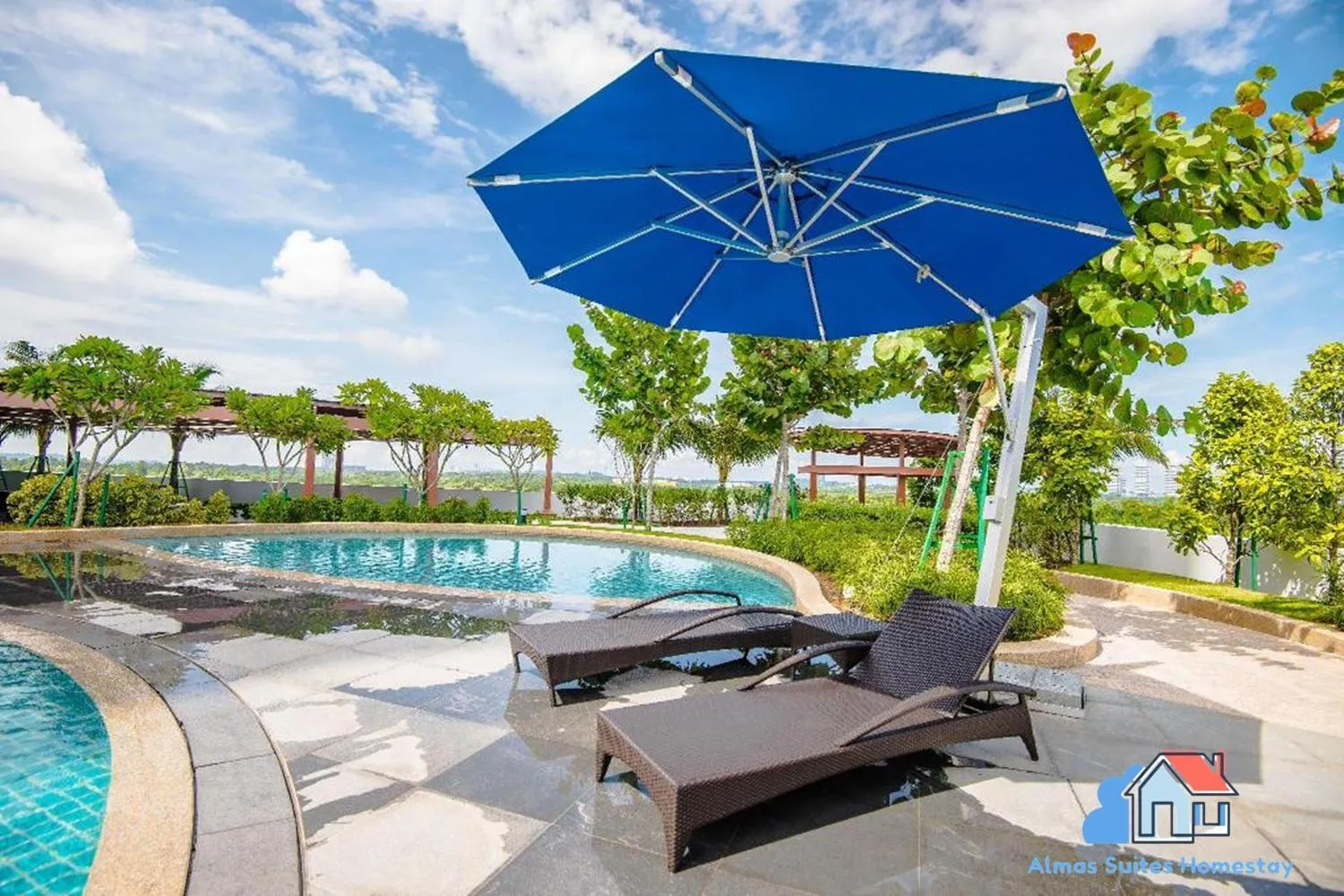 Balcony/Terrace in Almas Suites @ Puteri Harbour