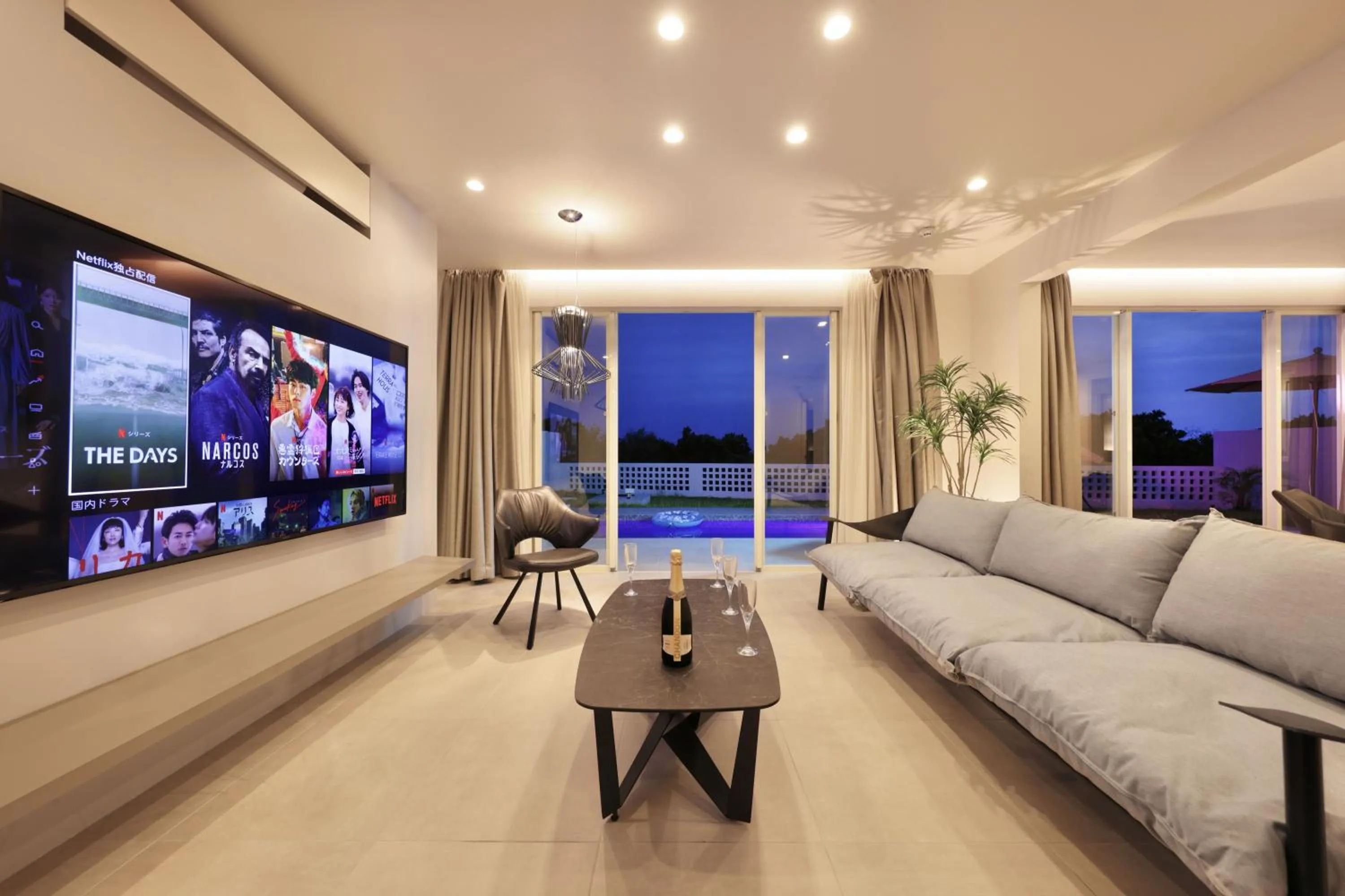 Living room in Crystal Villa Bayside
