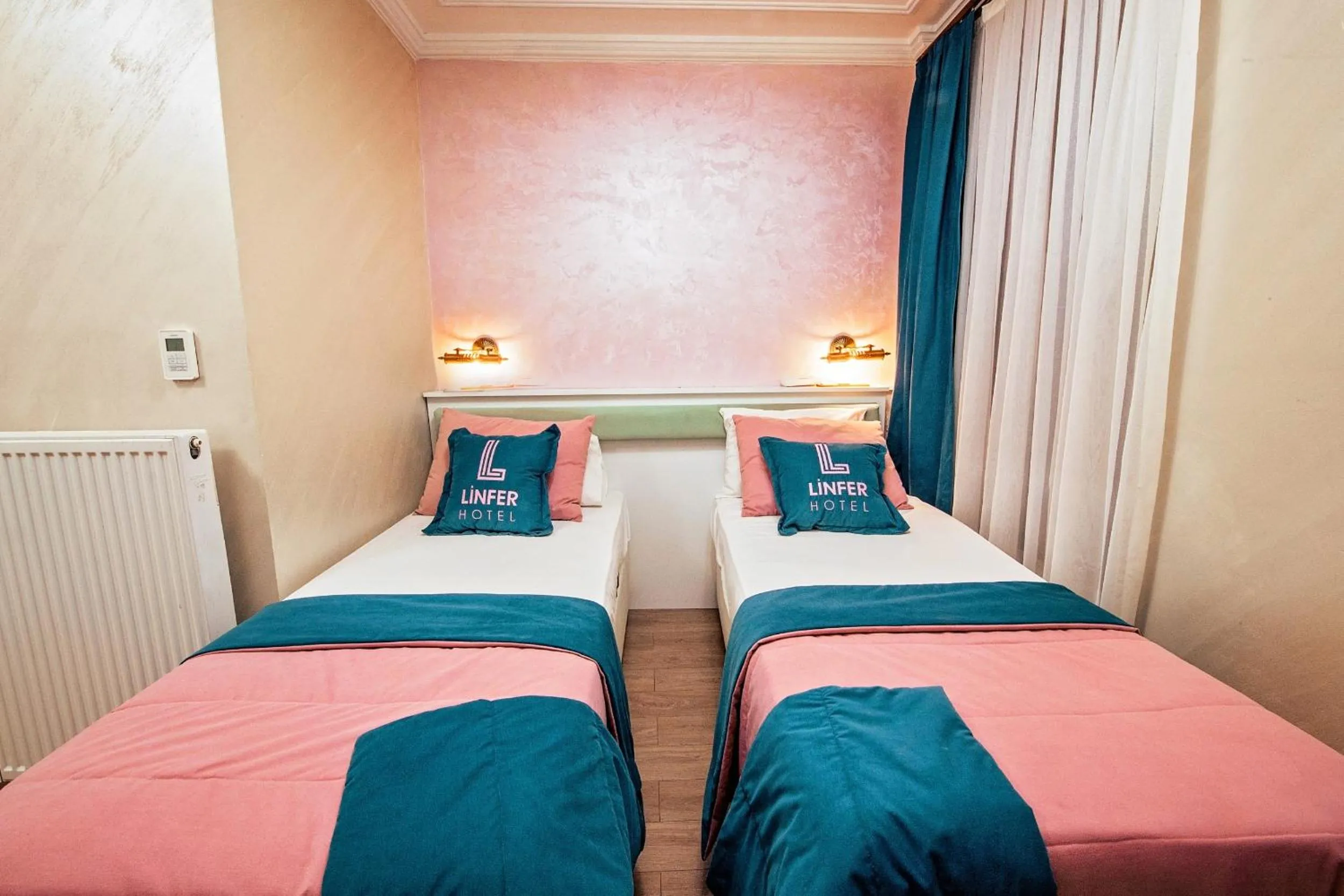 Bed in Linfer Hotel Taksim