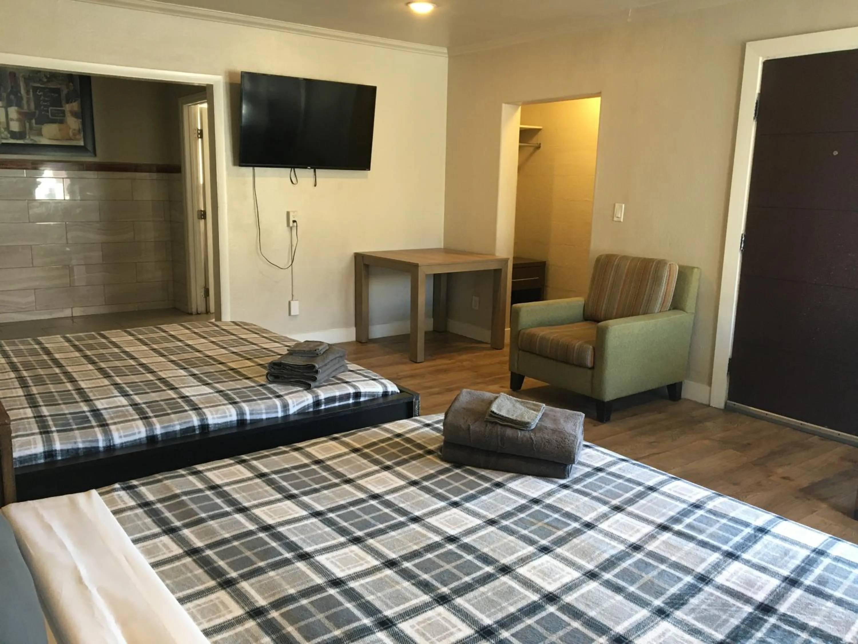 Bed in Desert Moon Motel