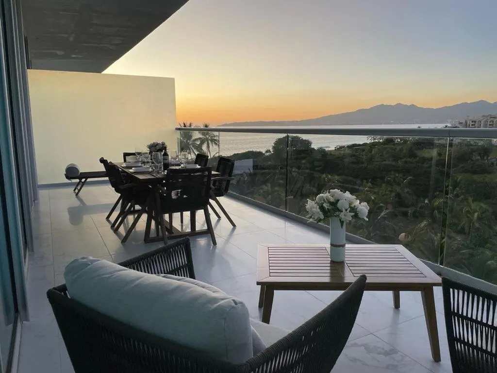 Patio in Maritima Front Beach Apartment