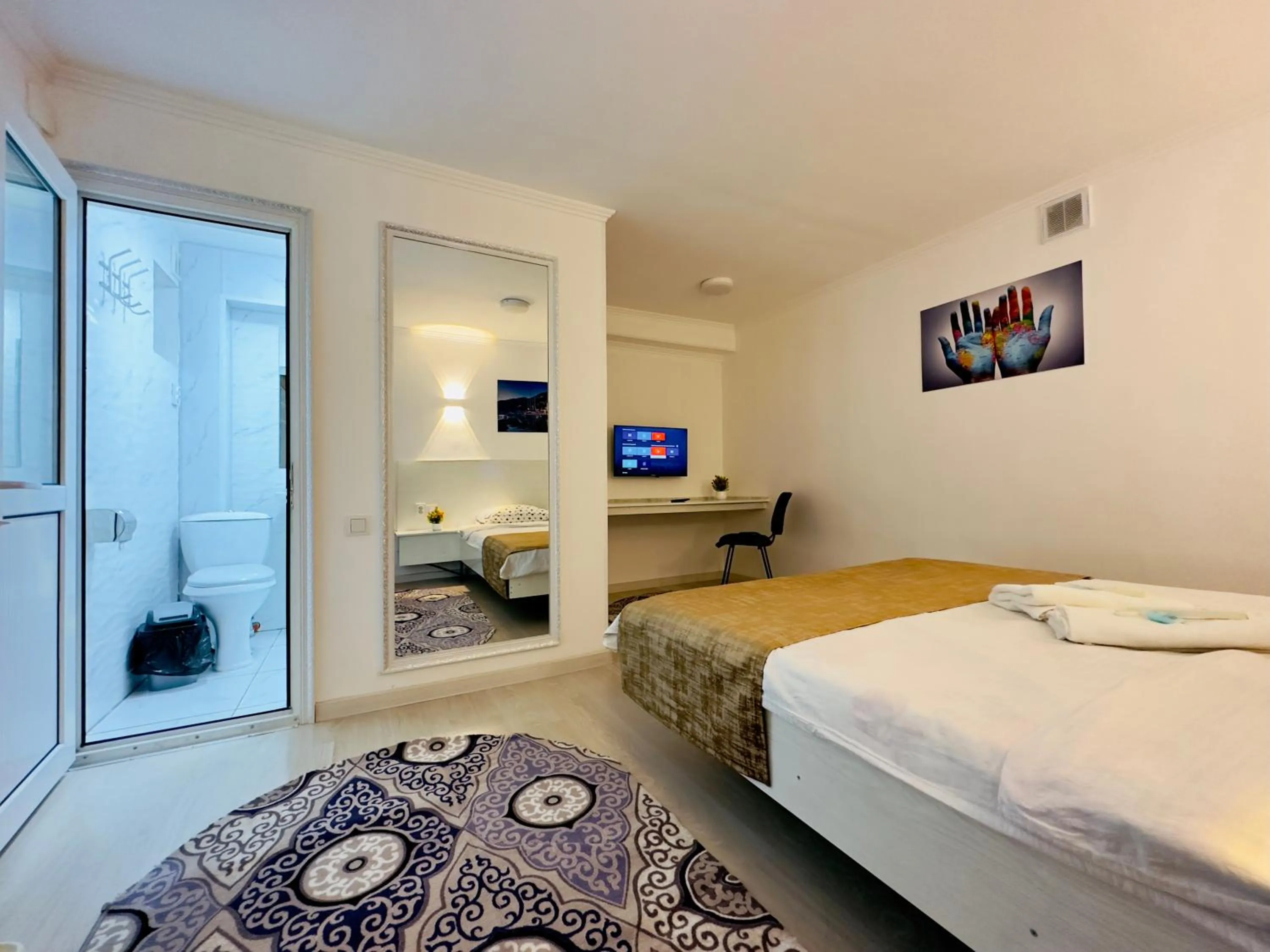 Bed in ABS Guest House Osh