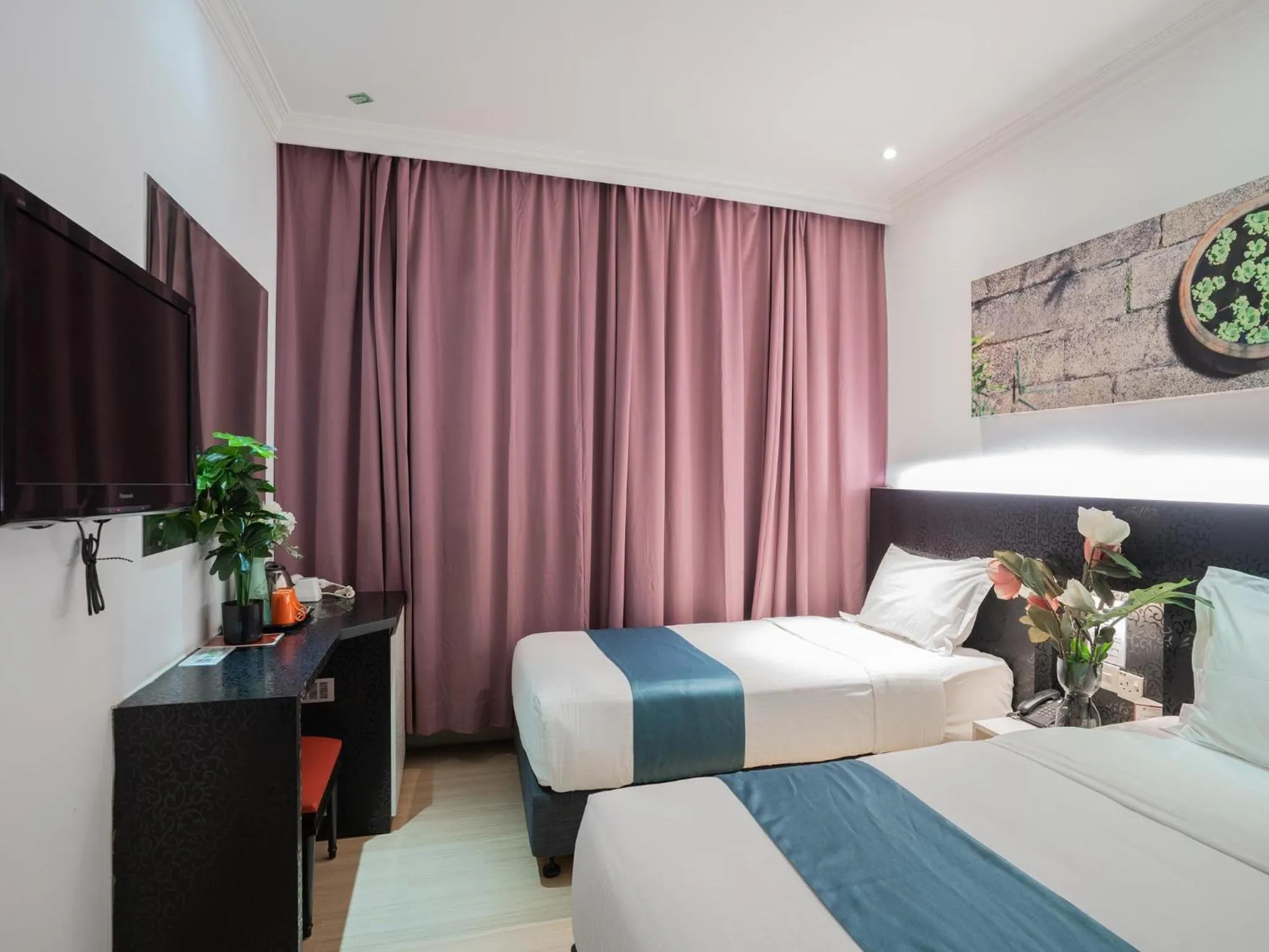 Bed in Floresta Hotel Chinatown