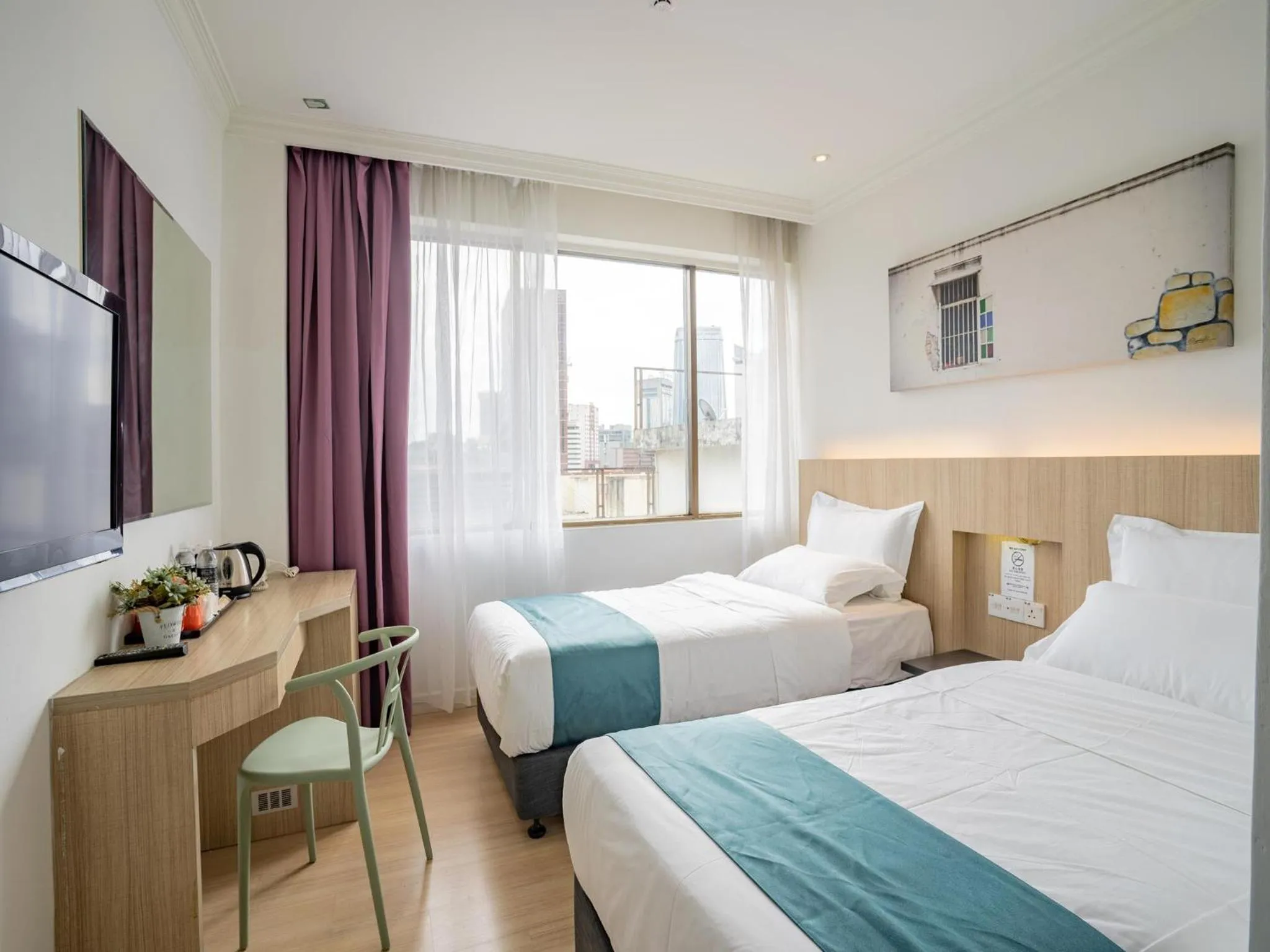 Bed in Floresta Hotel Chinatown