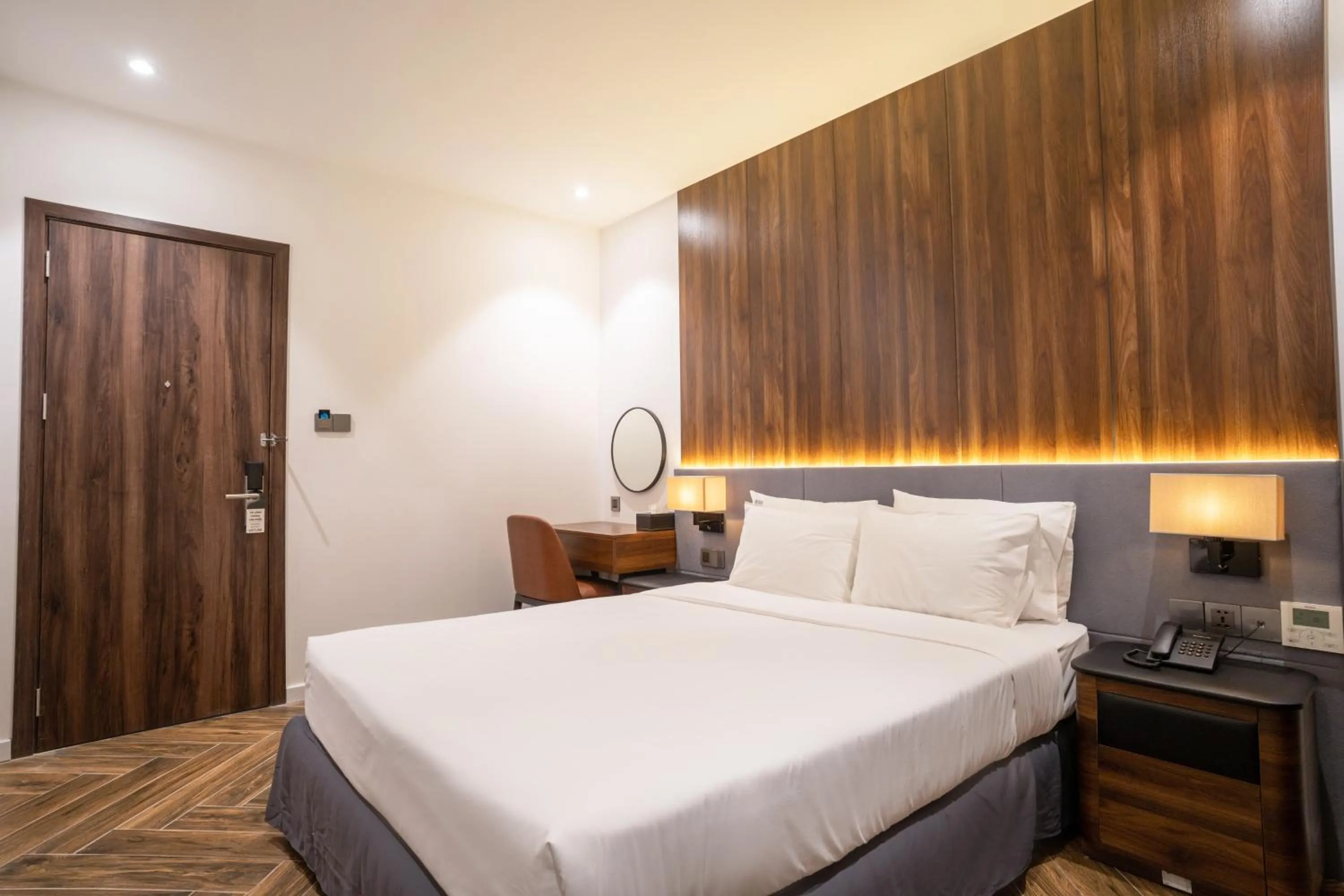 Bed in Calidum Phu Quoc Hotel