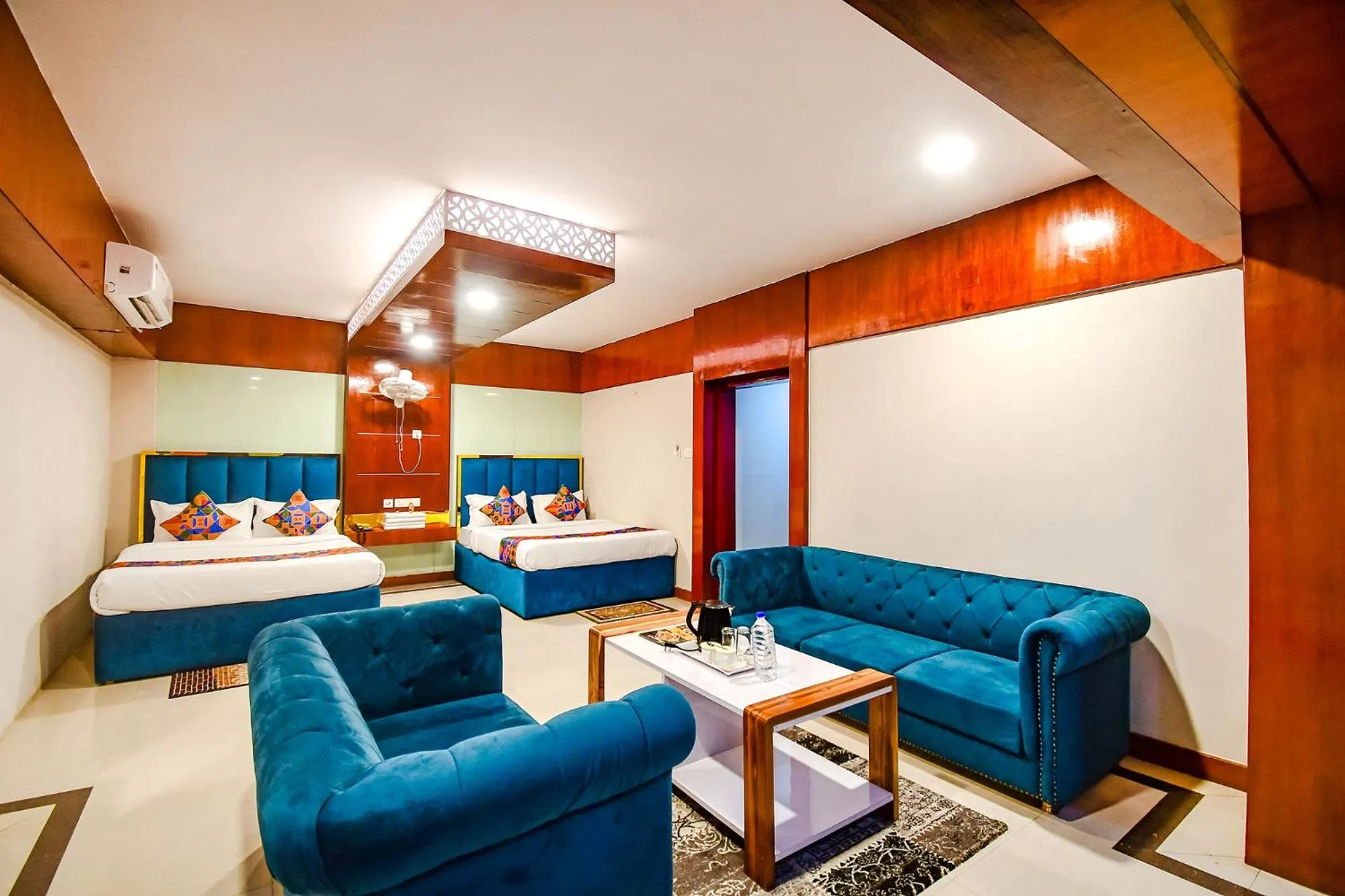 Photo of the whole room, Bed in FabHotel Greenland Grand - Nr Kalinga Stadium