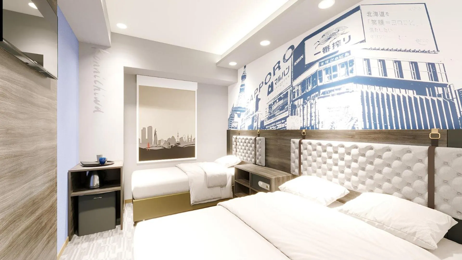 Bedroom, Bed in Travelodge Sapporo Susukino