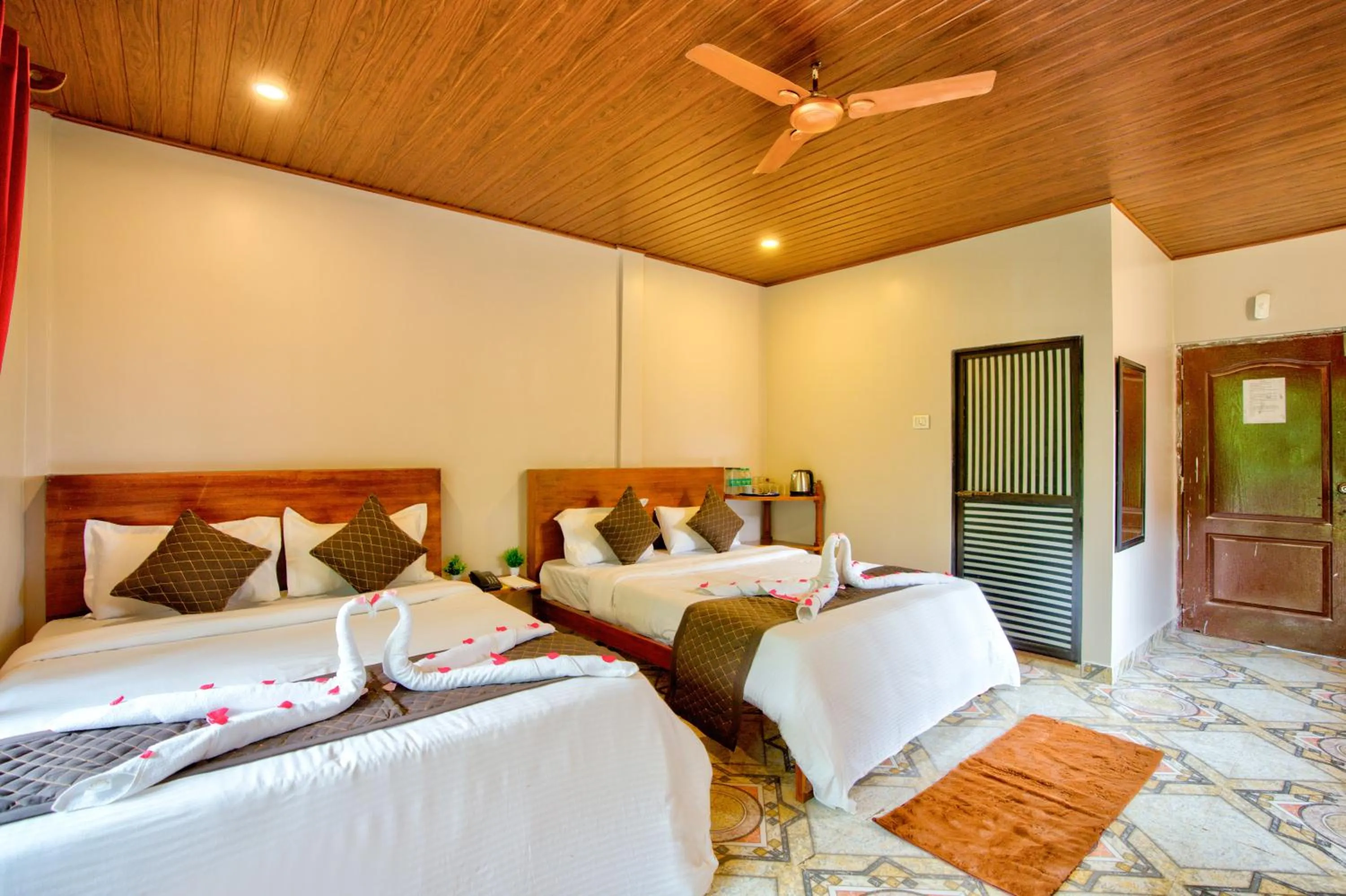 Bed in La Station Resort Vagator