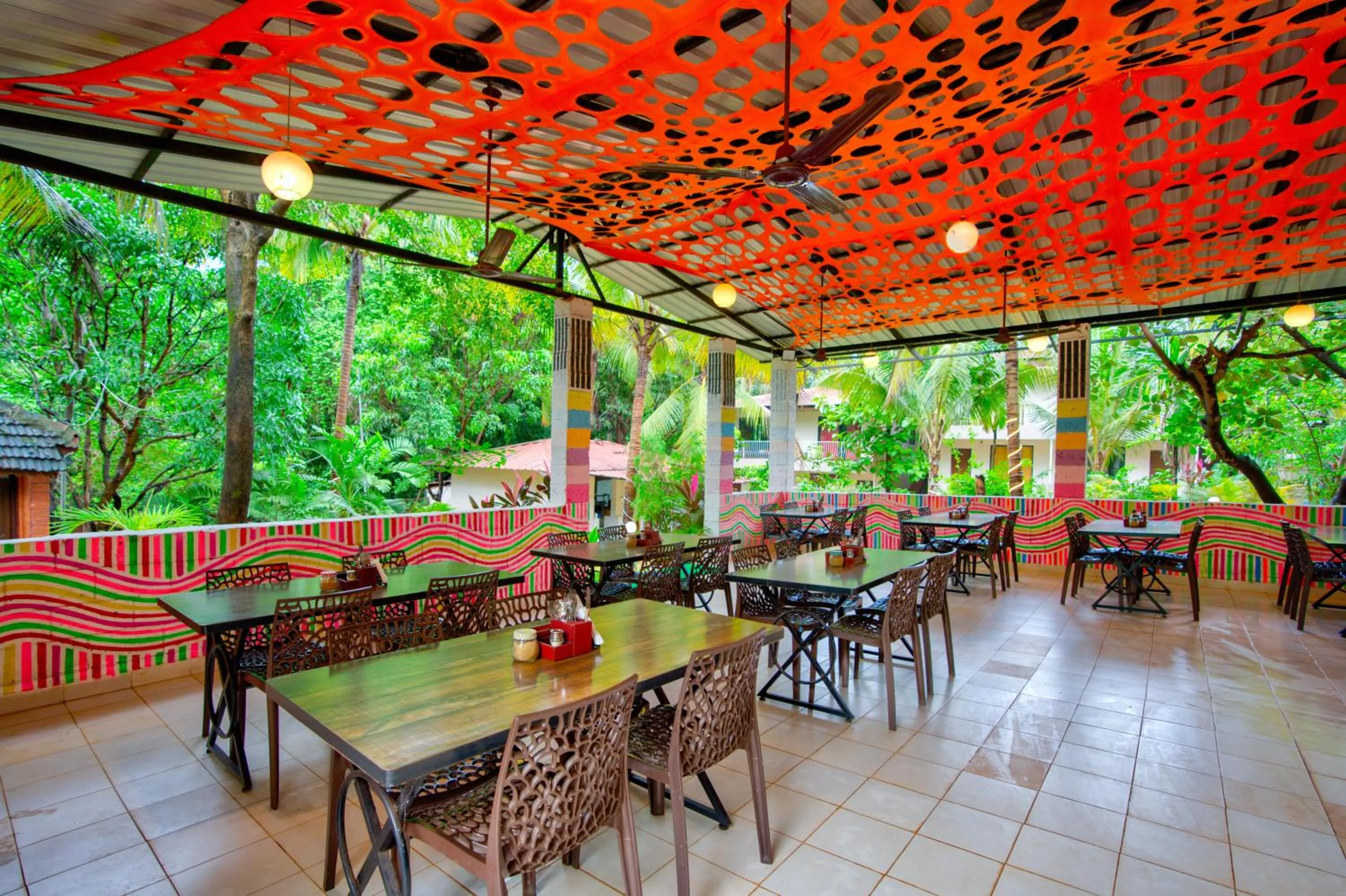 Patio in La Station Resort Vagator