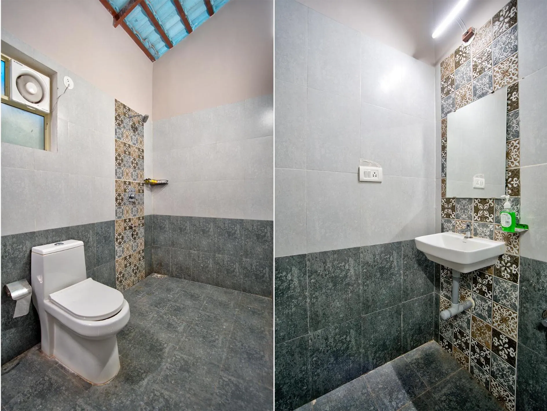 Shower in La Station Resort Vagator