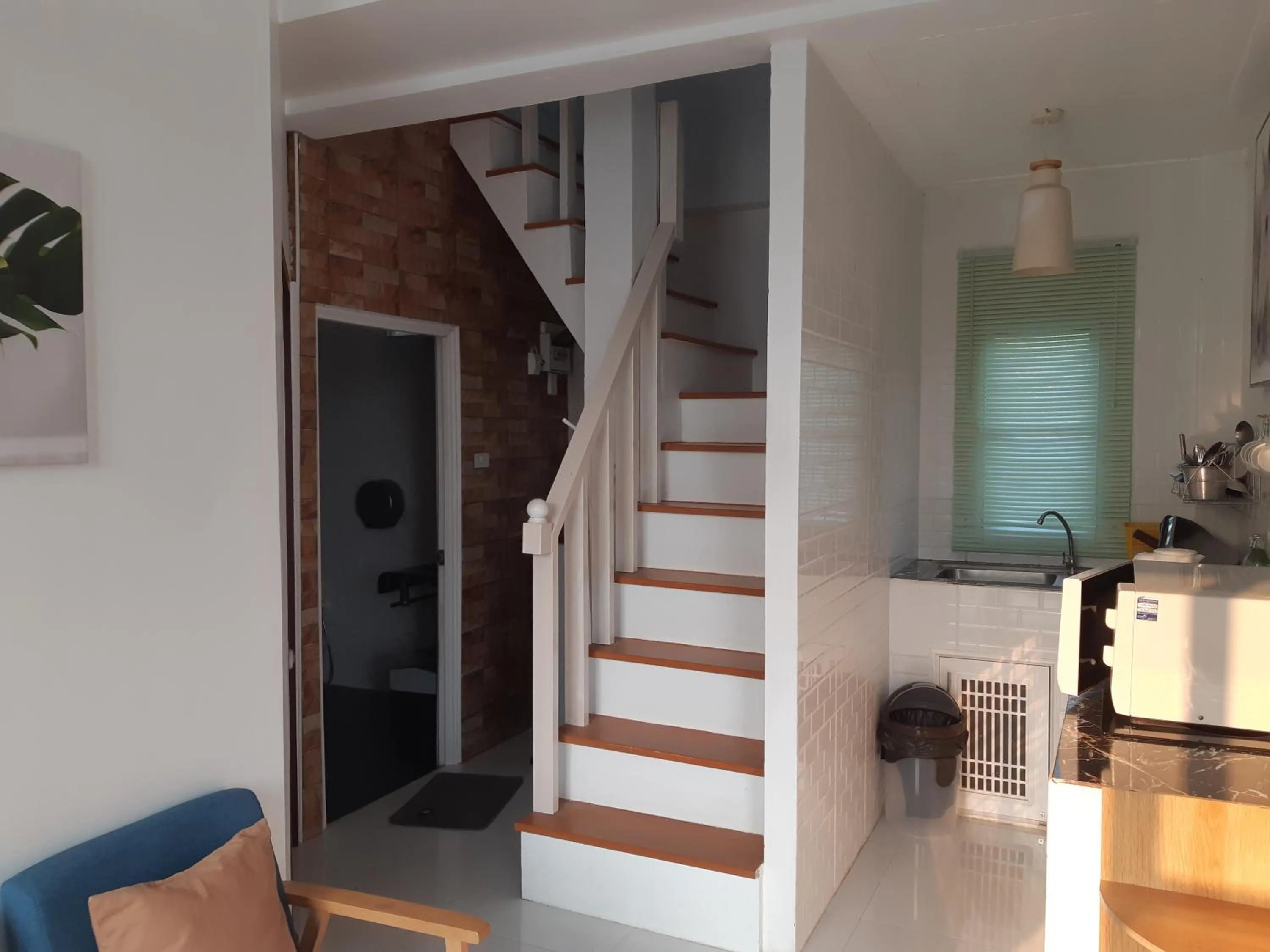 Kitchen or kitchenette in ภูฝ้ายวิลล่า Phufai villa