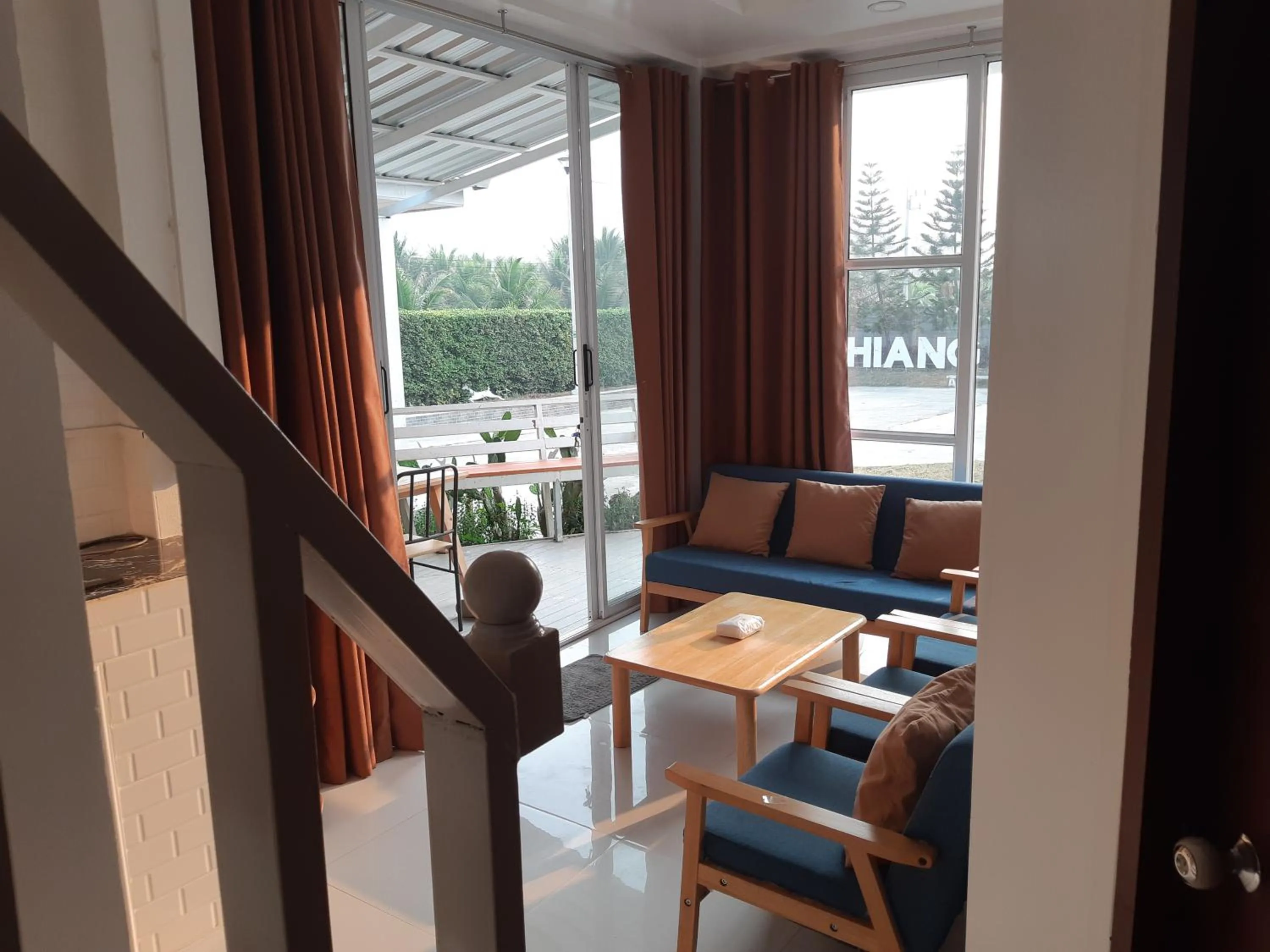 Living room in ภูฝ้ายวิลล่า Phufai villa