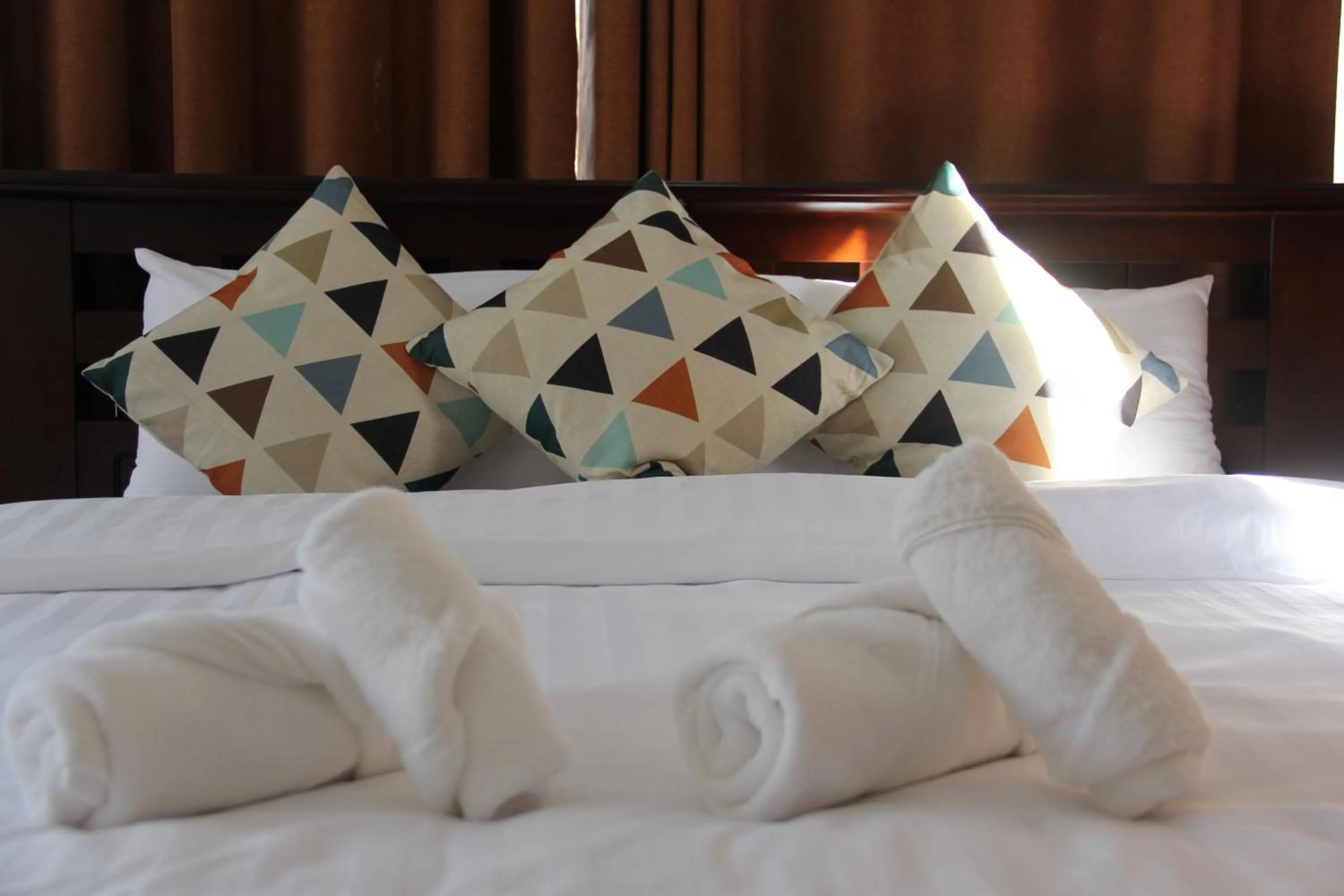 Bed in ภูฝ้ายวิลล่า Phufai villa