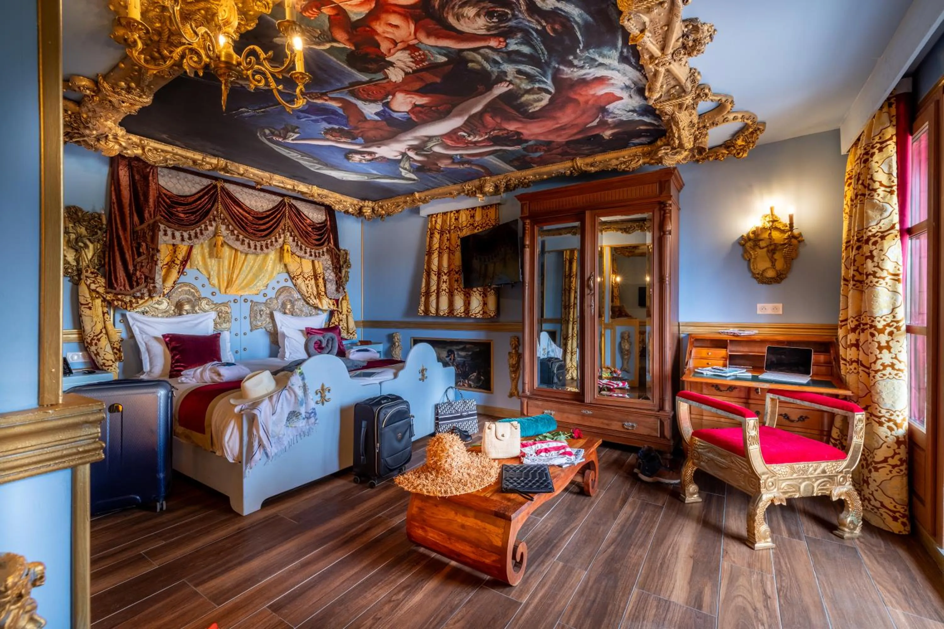 Bed in Hôtel Pirates World