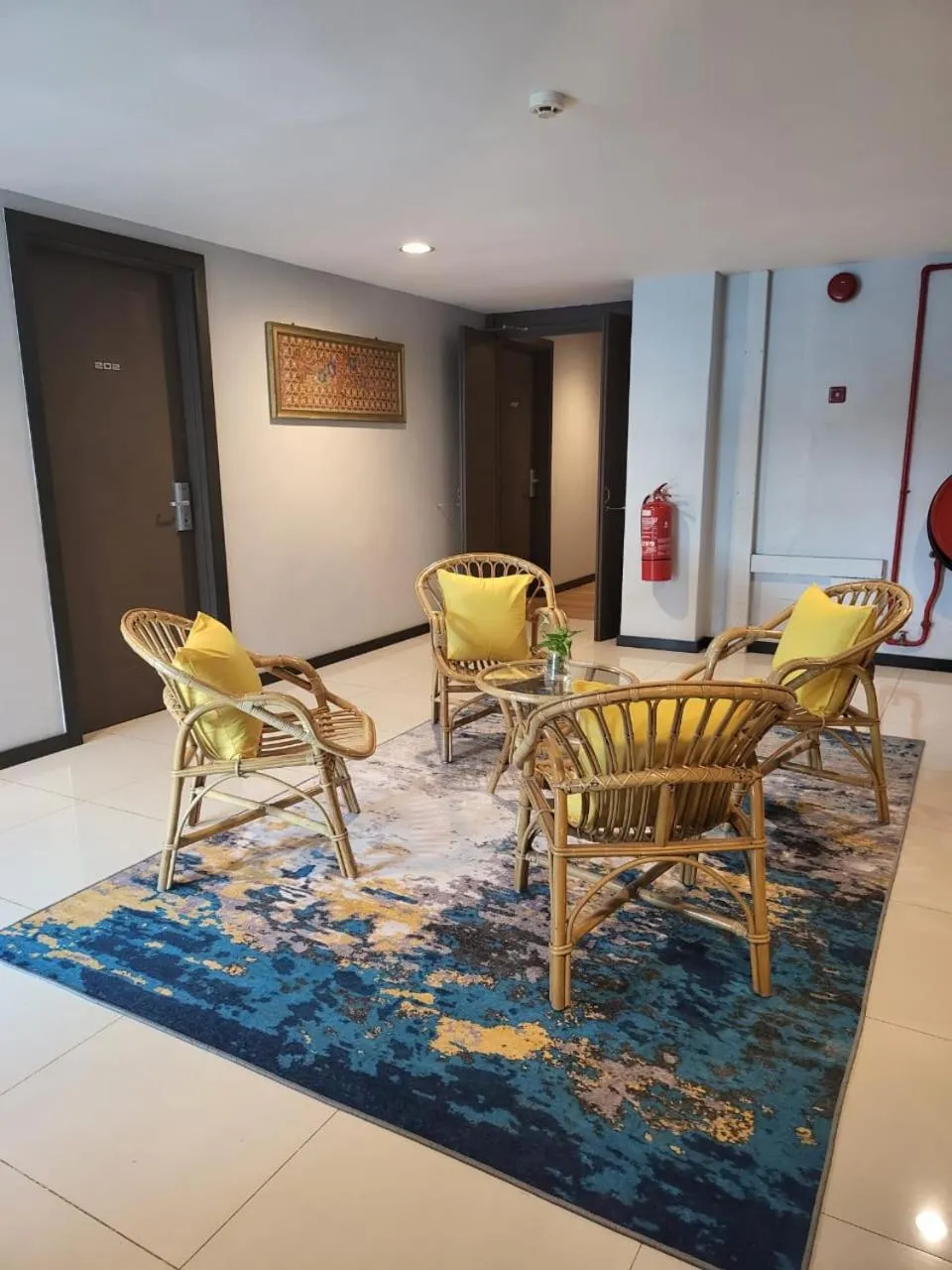 Seating area in Lovita Hotel Kuantan